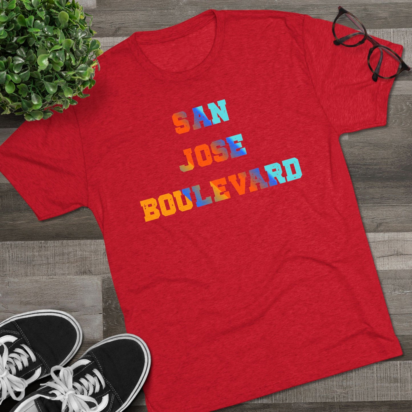 Colorful San Jose Boulevard - Next Level 6010 -Crew Tee for Casual Vibes, Perfect for Summer Outings, Gifts, Relaxed Style, Graphic Tee, Travel Shirt