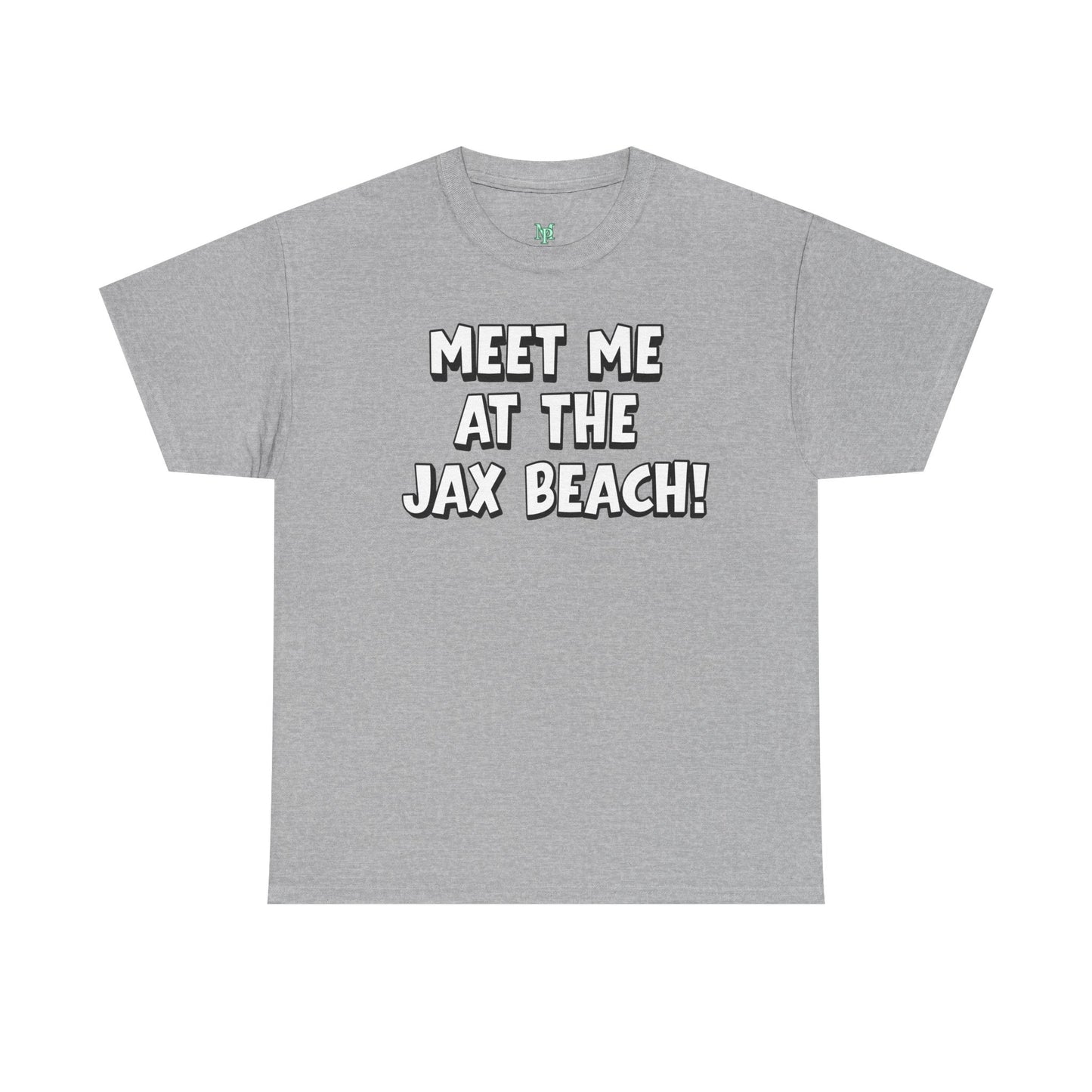 Meet Me at the Jax Beach Unisex Tee, -GILDAN 5000-Beach Day Shirt, Summer Vacation Top, Casual Beachwear, Coastal Gift, Fun Family Outing