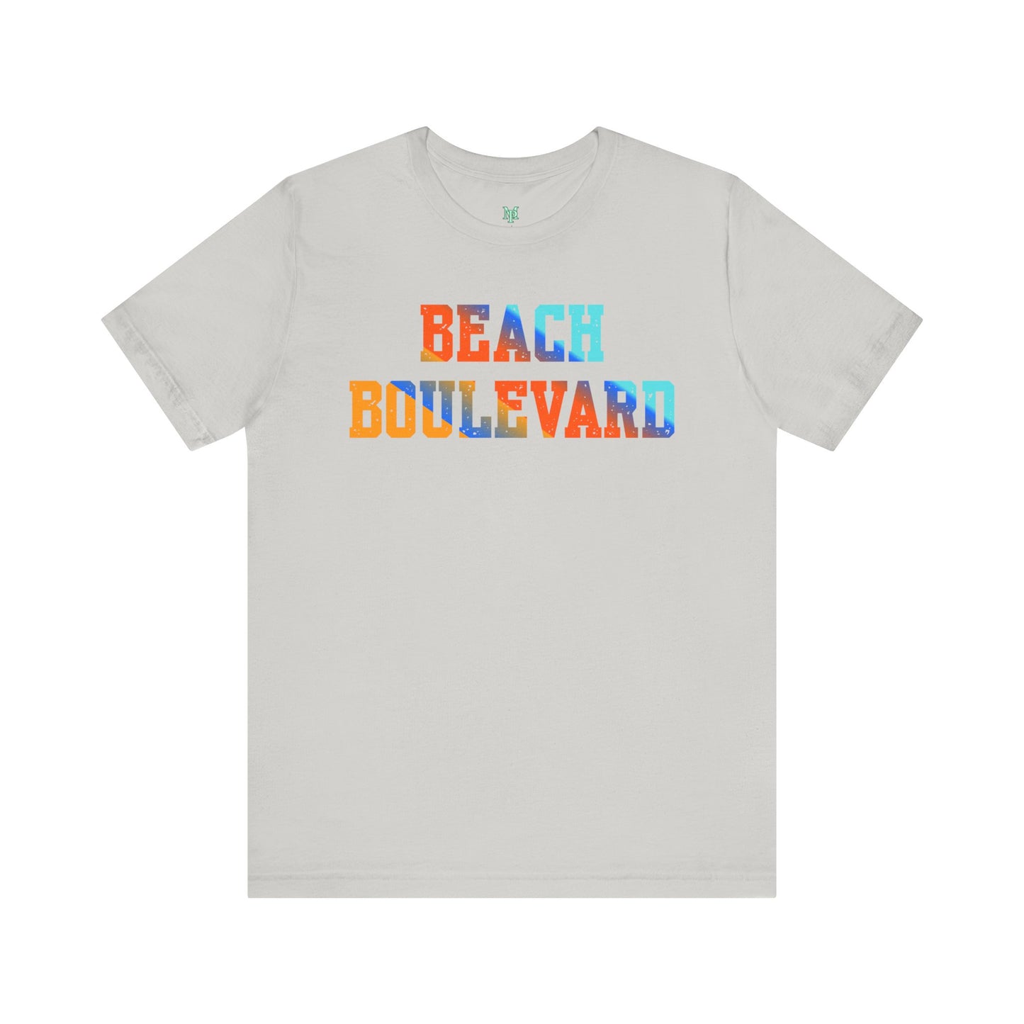 Beach Boulevard Unisex Jersey BELLA+CANVAS- Summer Vibes T-Shirt, Casual Wear, Vacation Shirt, Beach Lover Gift, Graphic Tee