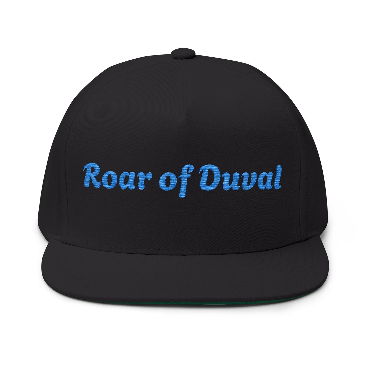 Embroidered Flat Bill Cap - Roar of Duval, Stylish Hat, Casual Wear, Gift for Fans, Trendy Accessory, Summer Outfit