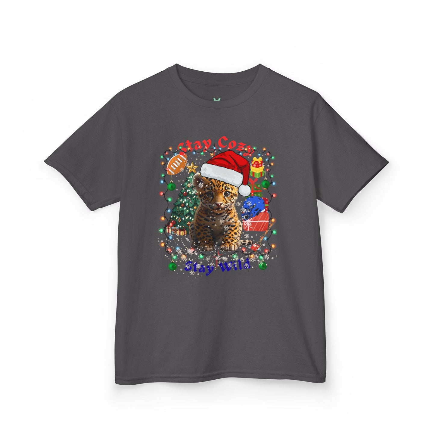 Festive Kids Tee - Stay Cozy Stay Wild Christmas T-Shirt