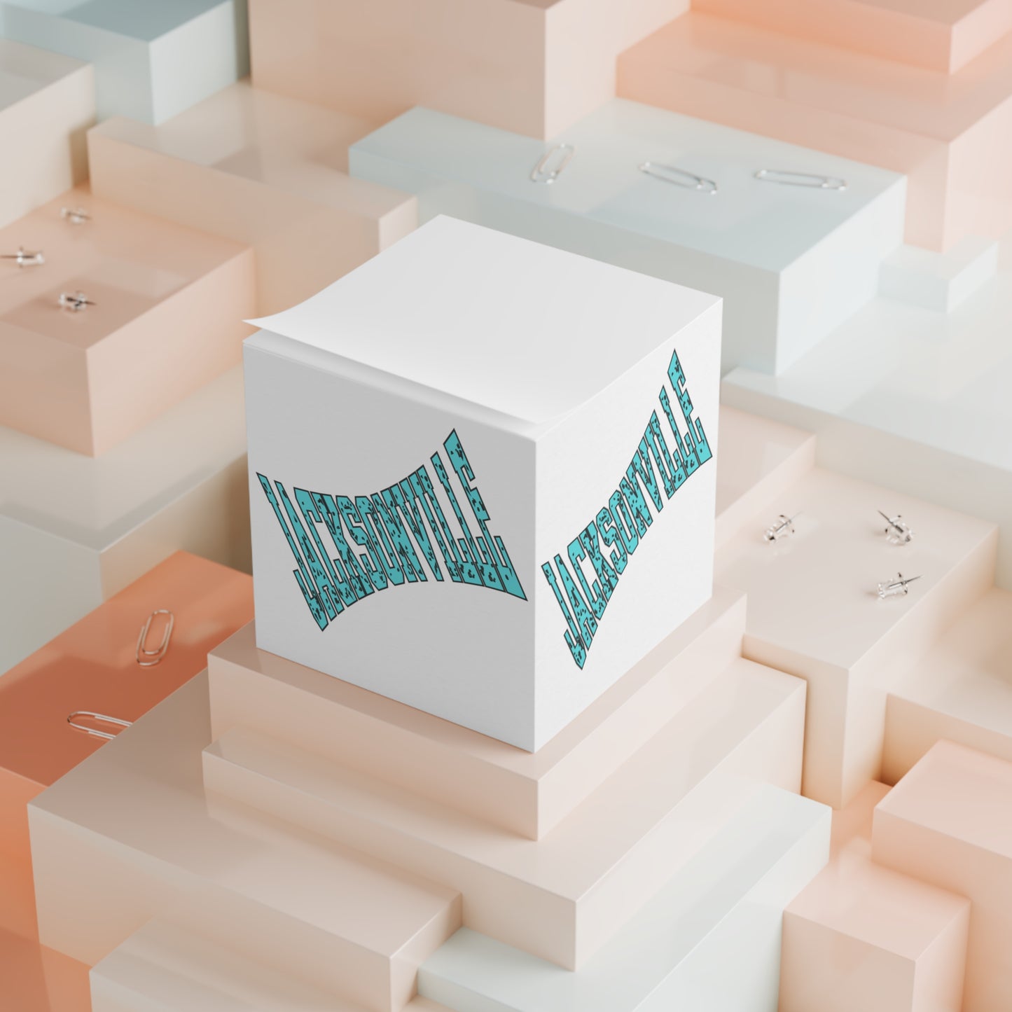 Jacksonville Note Cube - Fun Desk Accessory for Home and Office