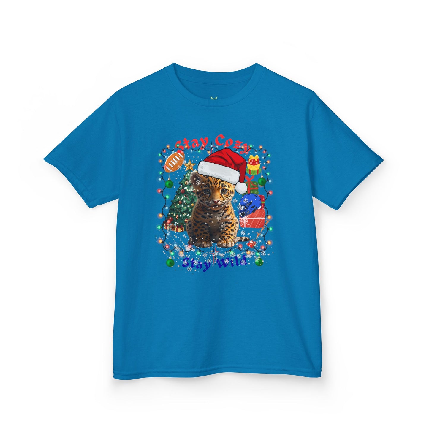 Festive Kids Tee - Stay Cozy Stay Wild Christmas T-Shirt