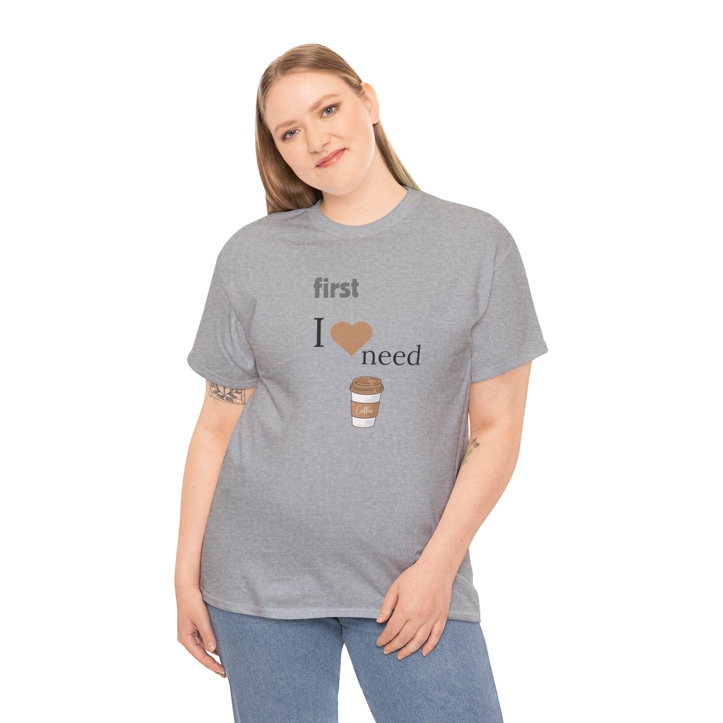 Coffee Lover Unisex Heavy Cotton Tee, Fun Coffee Shirt, Gift for Baristas, Perfect for Casual Wear, Funny Coffee T-Shirt