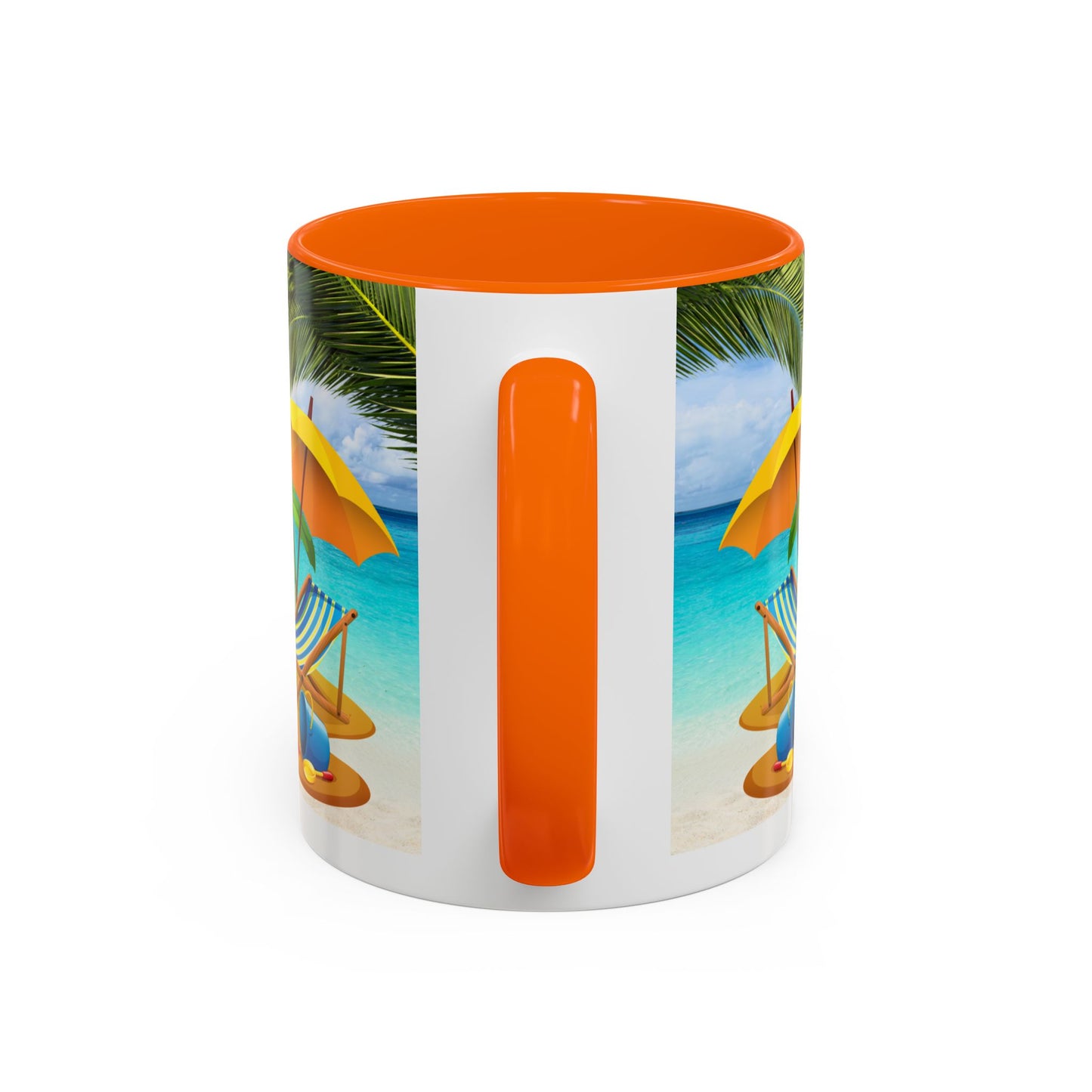 Beach Vibes Coffee Mug | Tropical Vacation Drinkware | Summer Gift | Relaxation Mug | Ocean Scene Cup