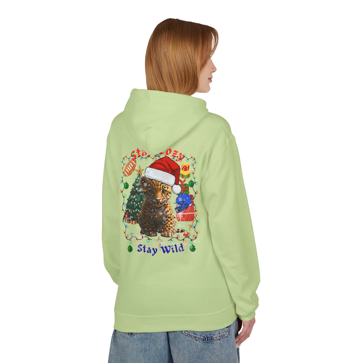 Festive Wildcat Hoodie - GILDAN SF 500 -Stay Wild Christmas Edition