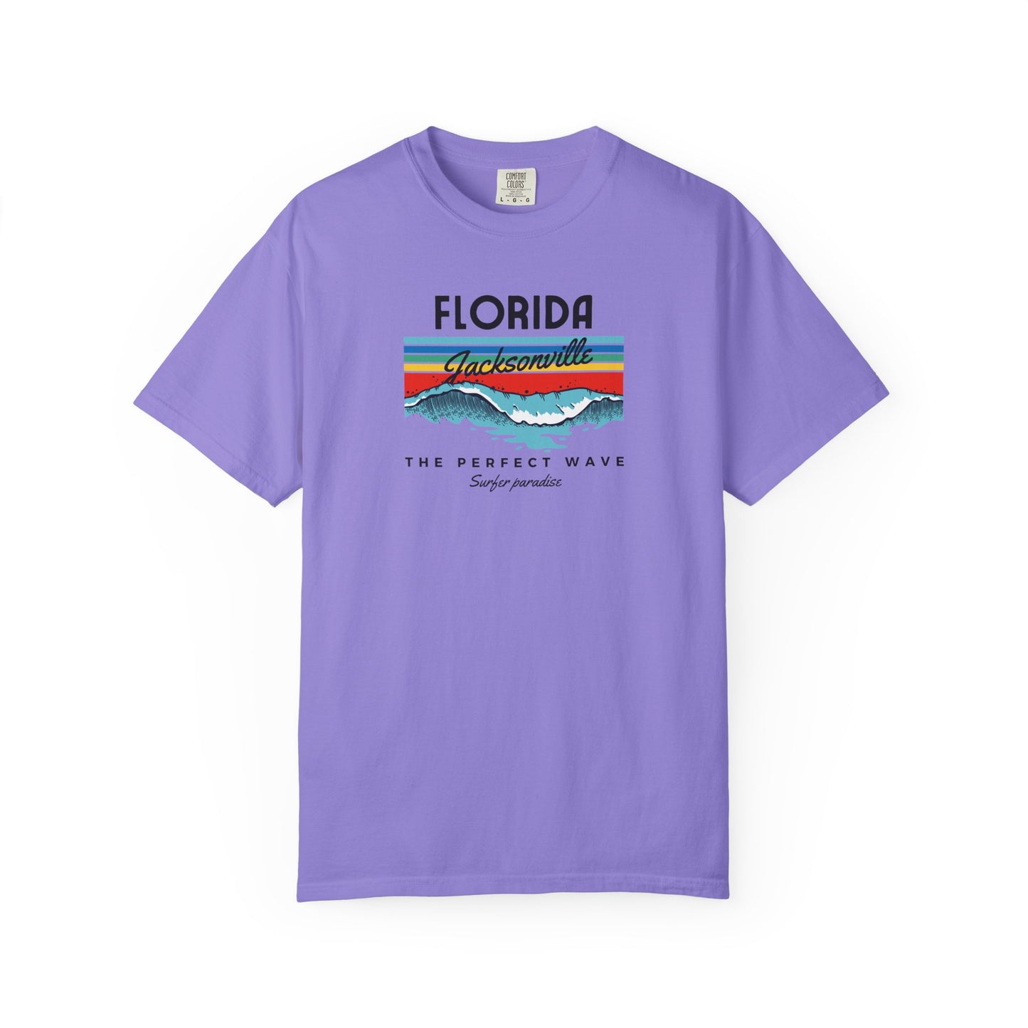 Florida Wave Graphic T-Shirt, Unisex Summer Tee, Beach Lover Gift, Adventure Shirt, Casual Wear, Vacation Apparel