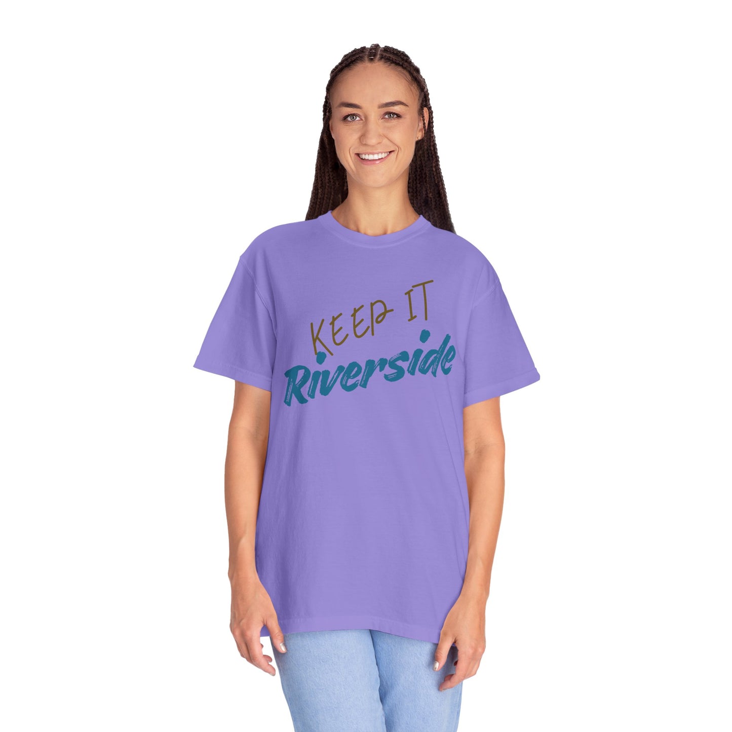 Unisex Riverside Graphic Tee, Summer Vibes Shirt, Relaxed Style T-Shirt, Casual Wear Gift, Beach Day Top