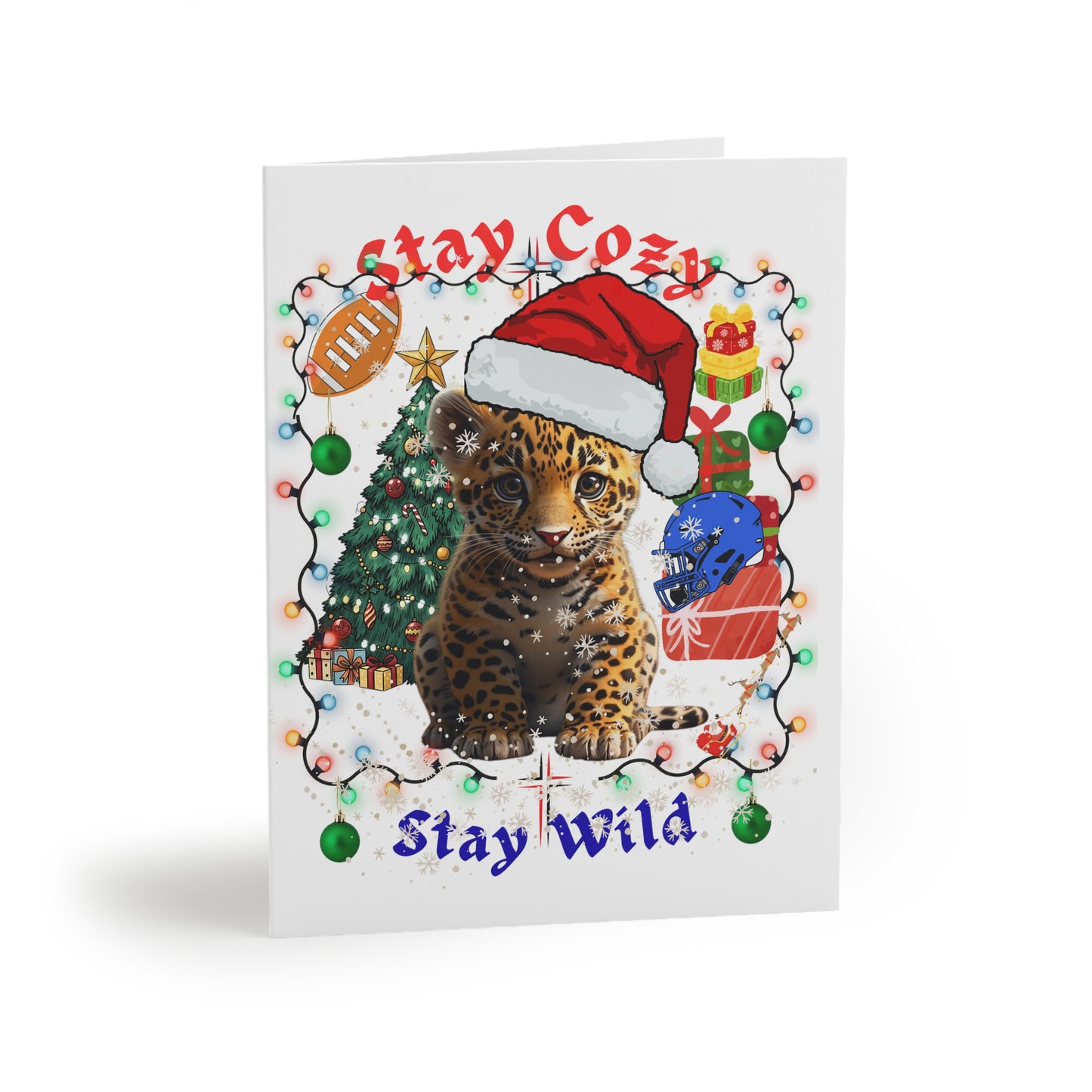 Holiday Greeting Cards - Stay Cozy, Stay Wild (8 Pack)
