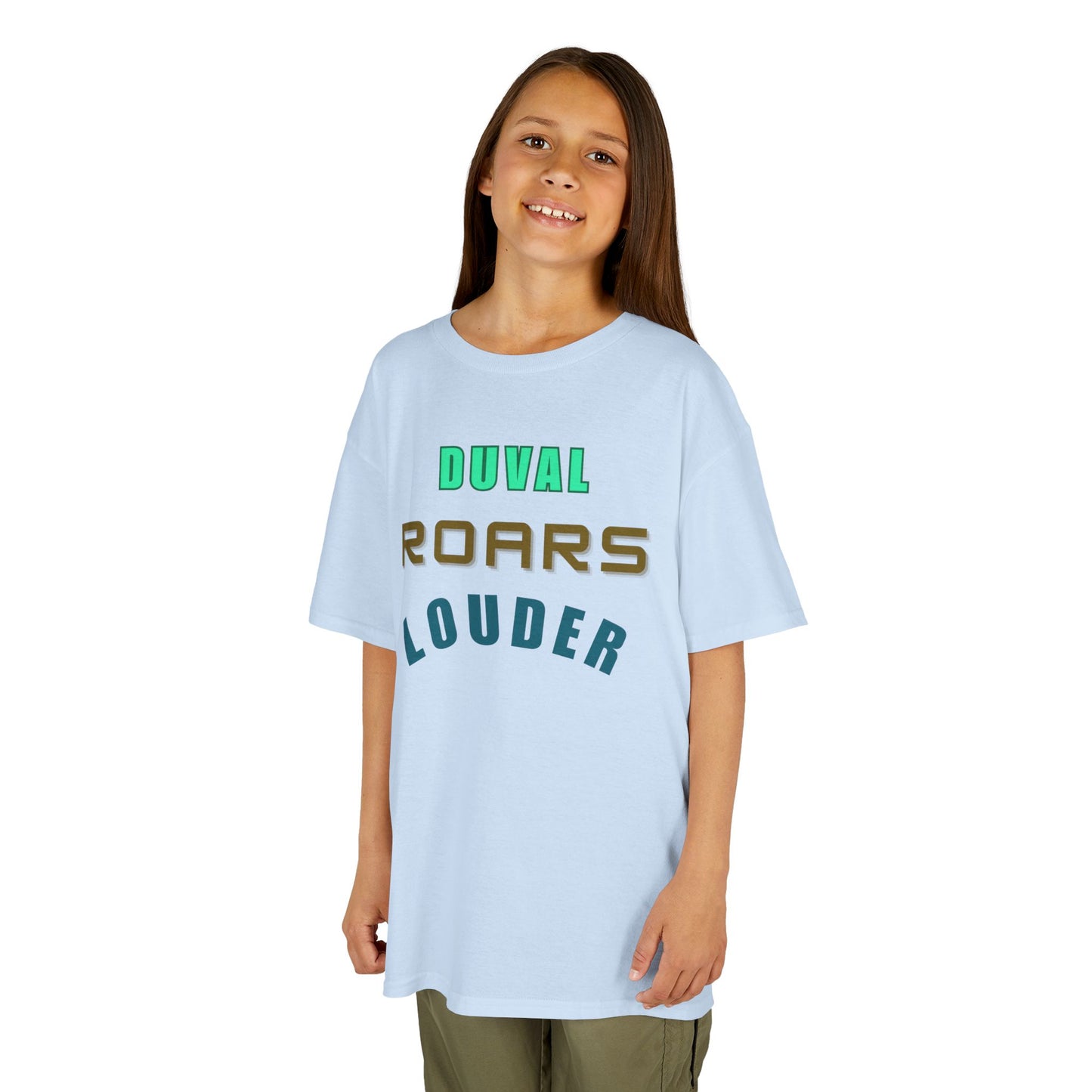 Kids Graphic Tee - Duval Roars Louder, Fun T-Shirt for Kids, Unique Gift, Birthday, Sports Events, Playtime Essential