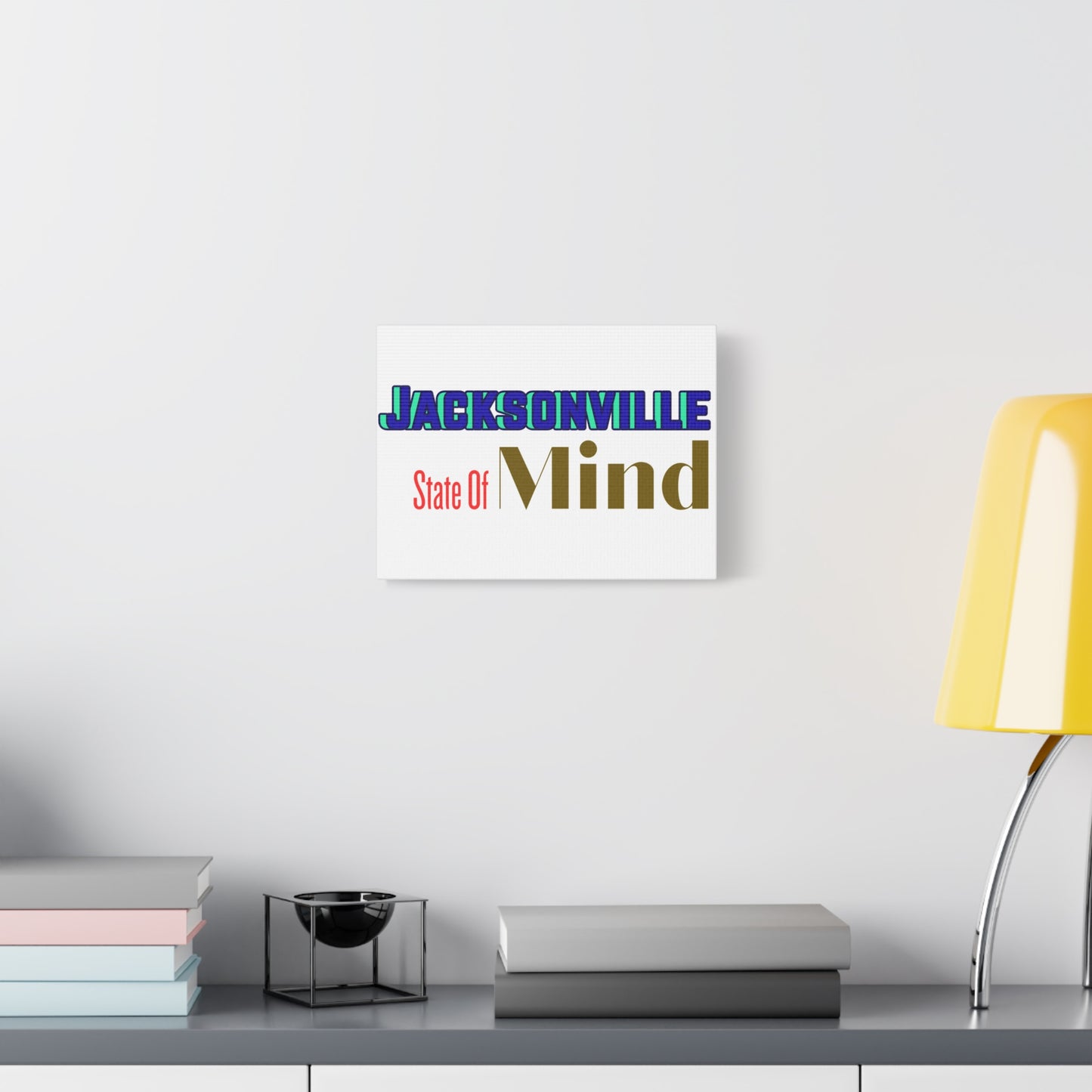Jacksonville State of Mind Matte Canvas Art, Home Decor, Wall Art, Gift for Florida Lovers, Unique Artwork, Stretched Canvas