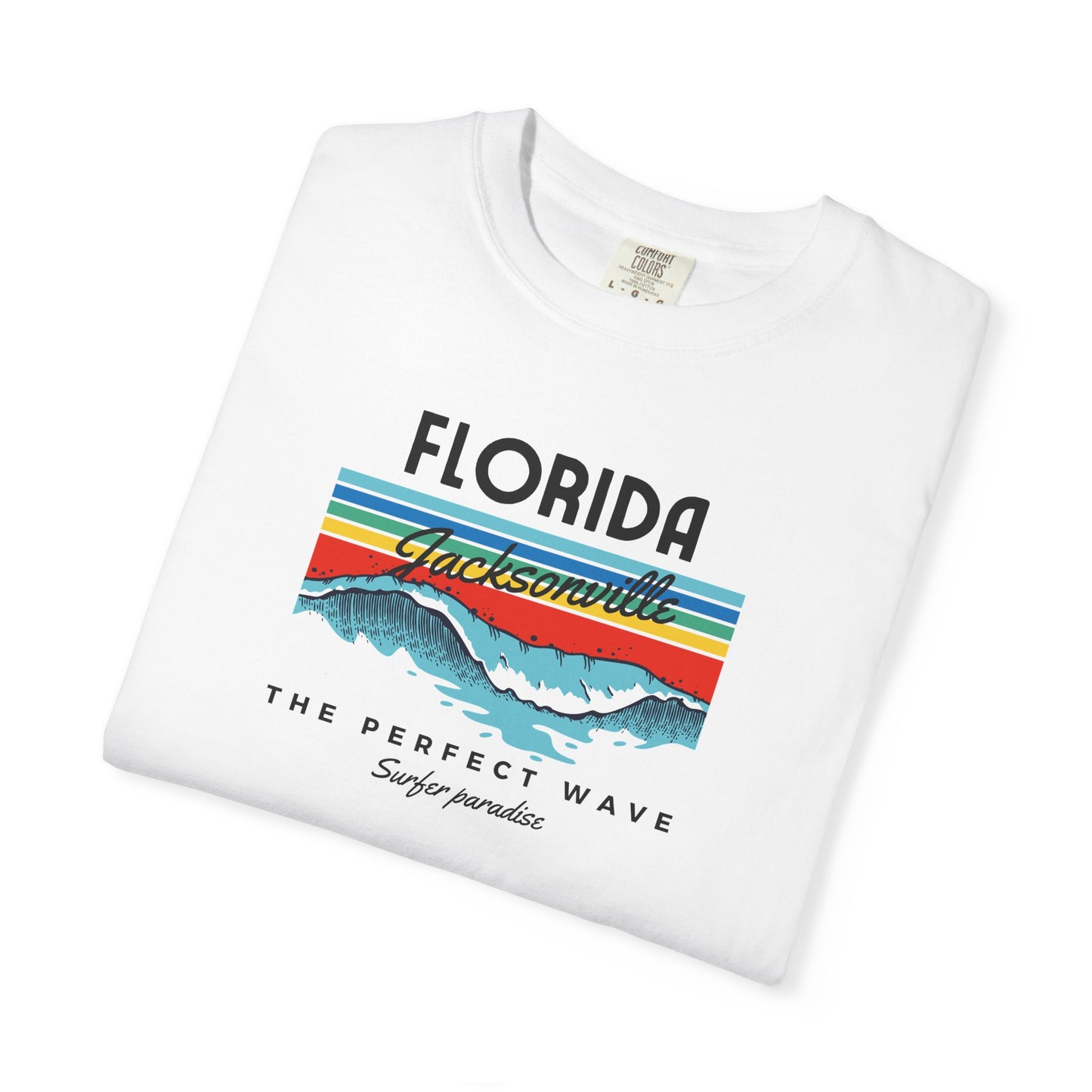 Florida Wave Graphic T-Shirt, Unisex Summer Tee, Beach Lover Gift, Adventure Shirt, Casual Wear, Vacation Apparel