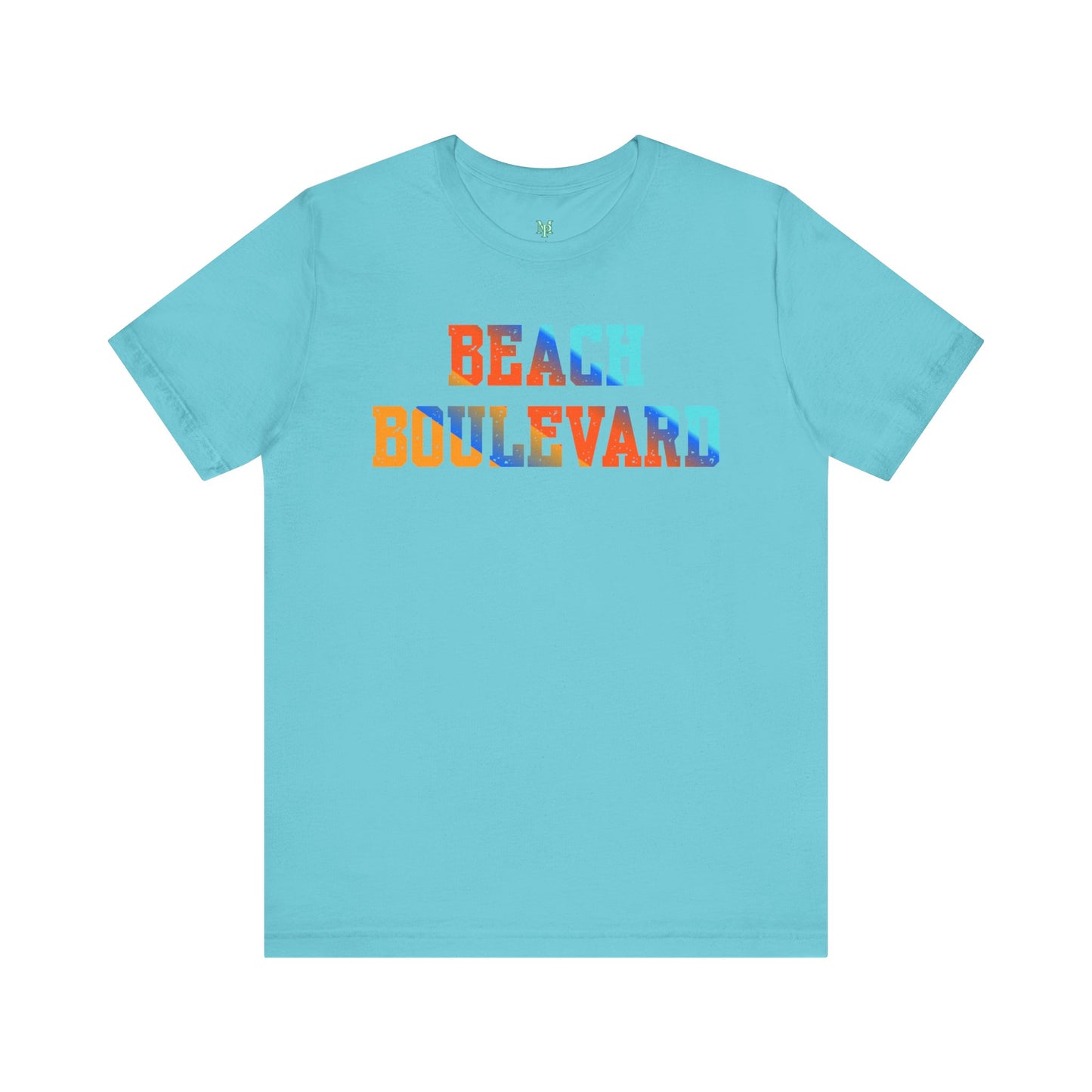 Beach Boulevard Unisex Jersey BELLA+CANVAS- Summer Vibes T-Shirt, Casual Wear, Vacation Shirt, Beach Lover Gift, Graphic Tee
