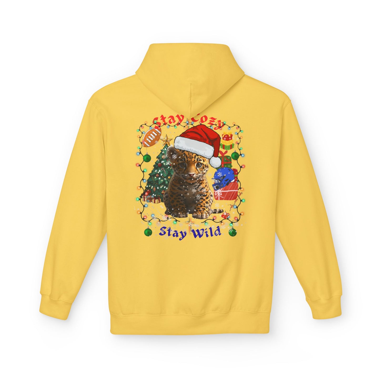 Festive Wildcat Hoodie - GILDAN SF 500 -Stay Wild Christmas Edition
