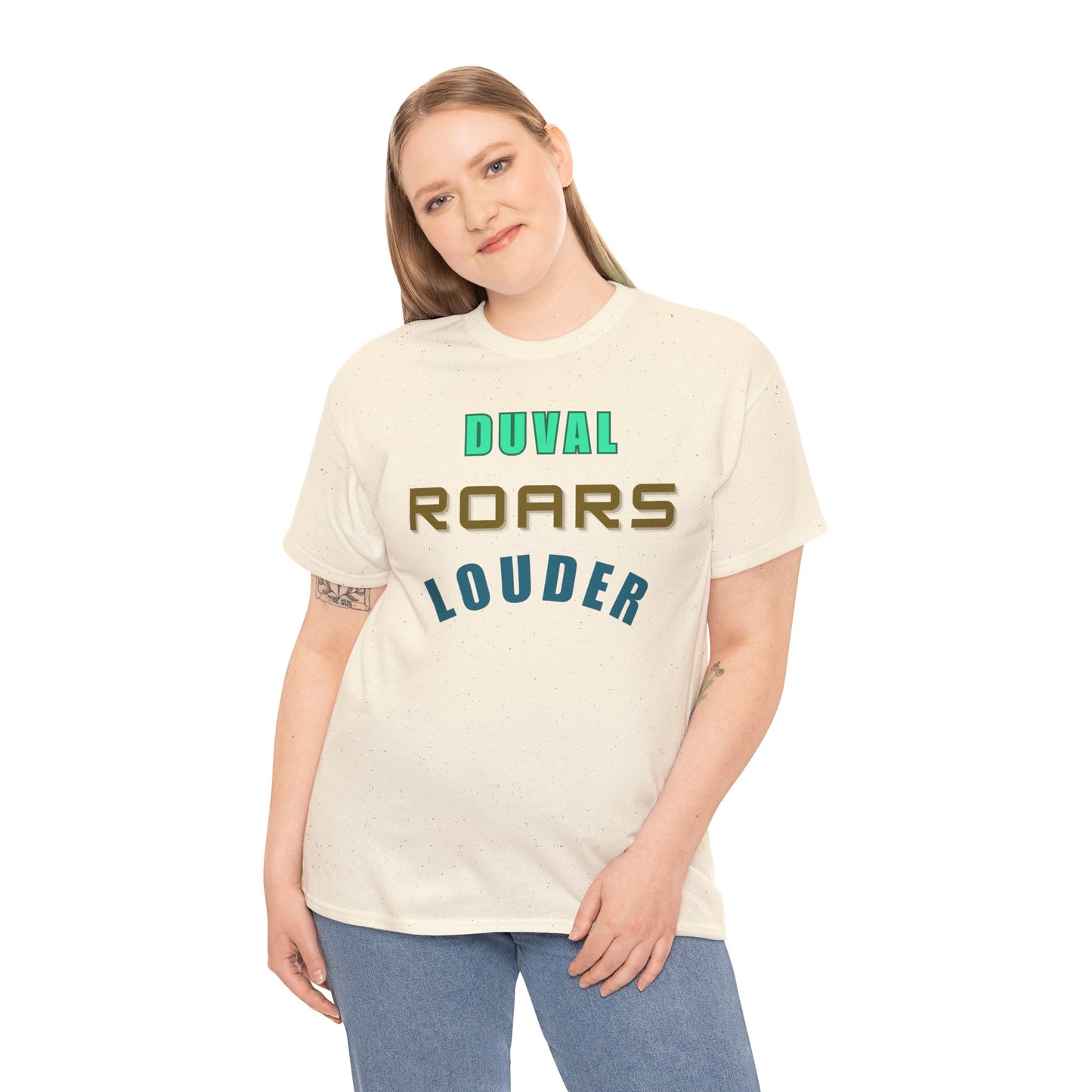 Duval Roars Louder Unisex Heavy Cotton Tee, Graphic Tee, Casual Wear, Gift Idea, Trendy Streetwear, Comfortable Basics