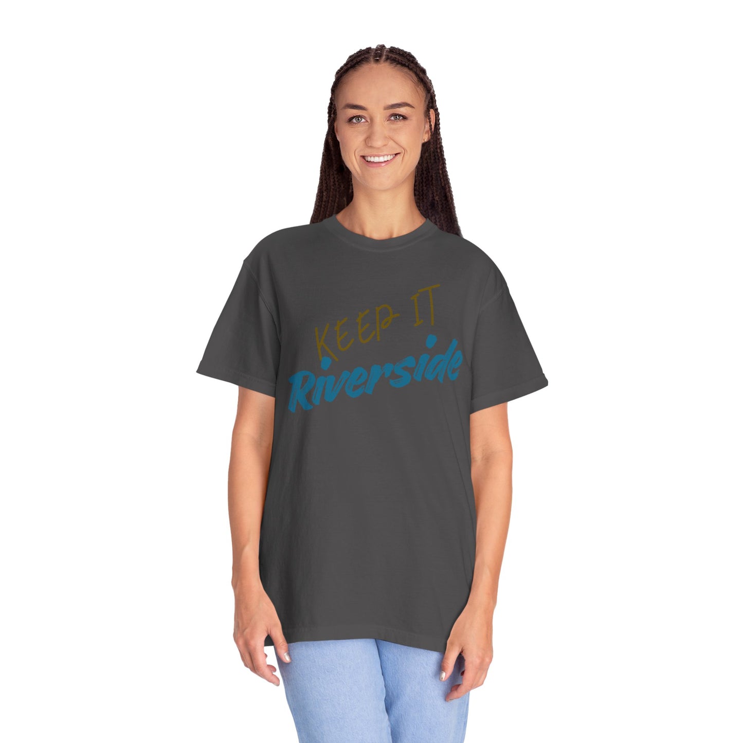 Unisex Riverside Graphic Tee, Summer Vibes Shirt, Relaxed Style T-Shirt, Casual Wear Gift, Beach Day Top