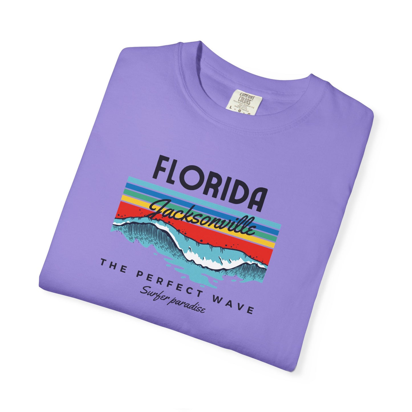 Florida Wave Graphic T-Shirt, Unisex Summer Tee, Beach Lover Gift, Adventure Shirt, Casual Wear, Vacation Apparel