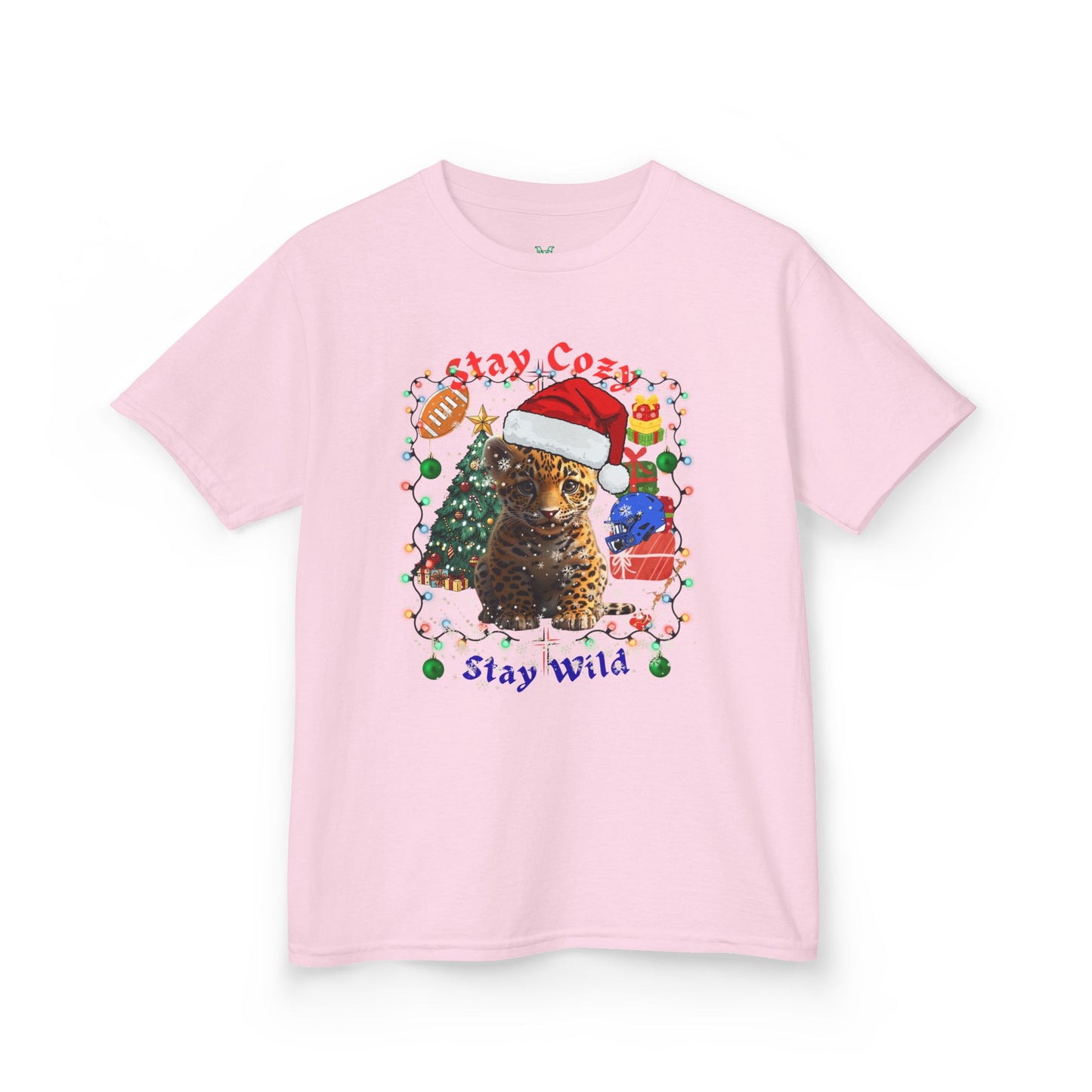 Festive Kids Tee - Stay Cozy Stay Wild Christmas T-Shirt