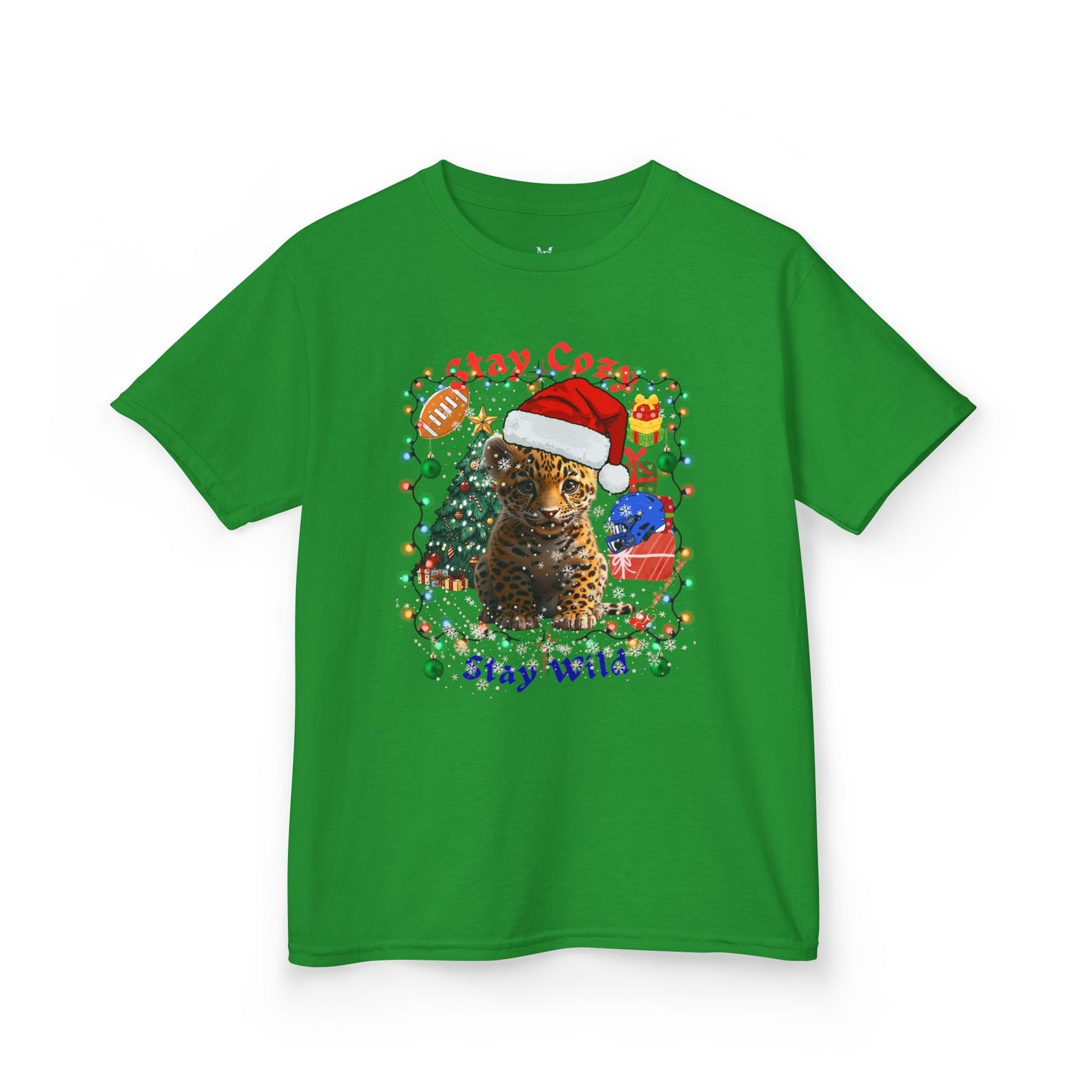 Festive Kids Tee - Stay Cozy Stay Wild Christmas T-Shirt