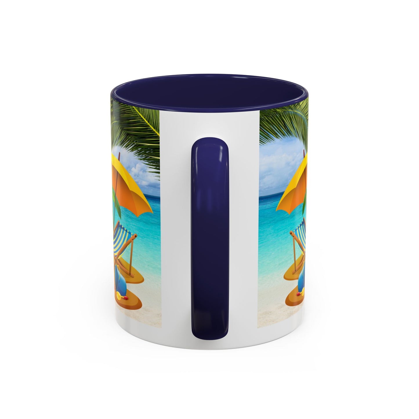 Beach Vibes Coffee Mug | Tropical Vacation Drinkware | Summer Gift | Relaxation Mug | Ocean Scene Cup