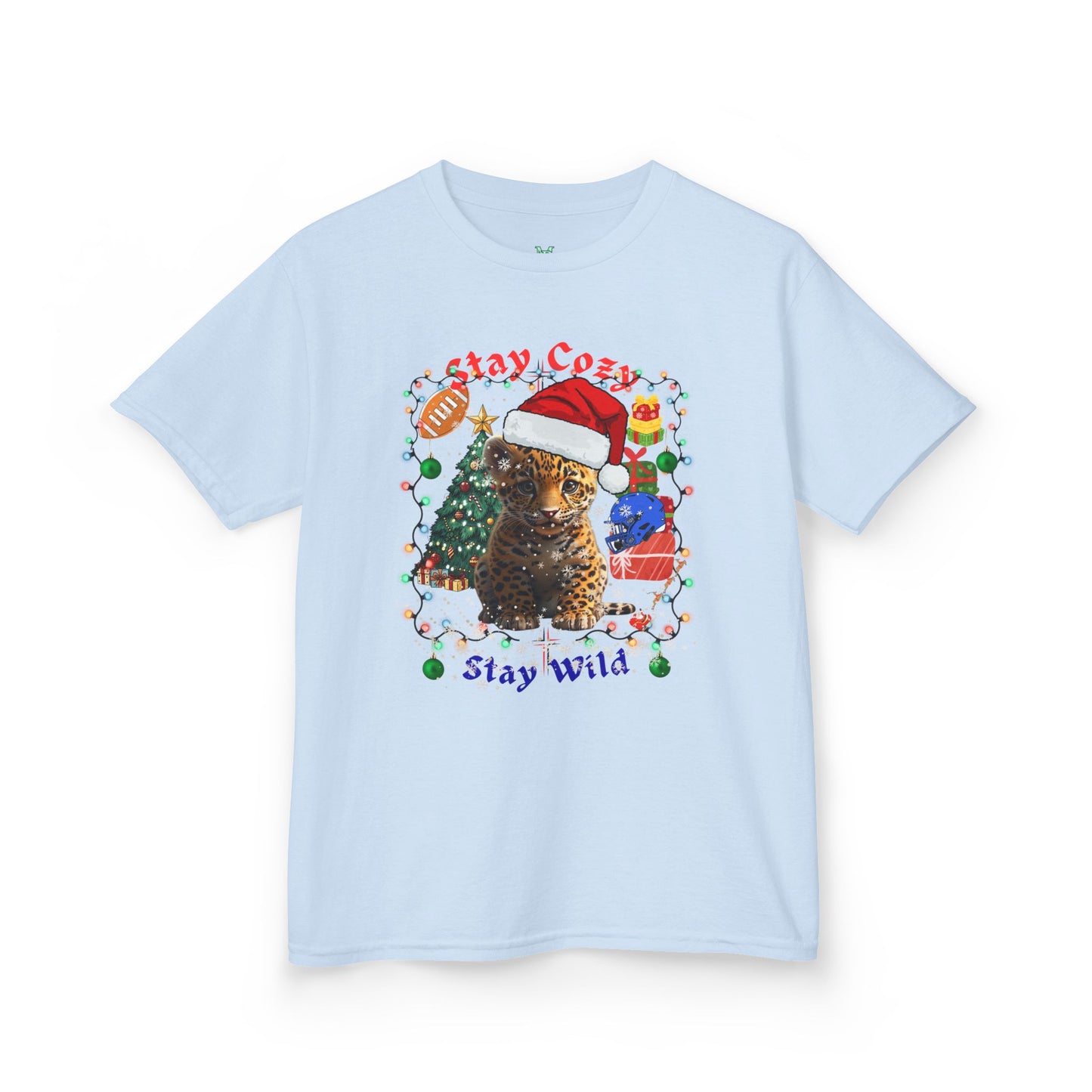 Festive Kids Tee - Stay Cozy Stay Wild Christmas T-Shirt