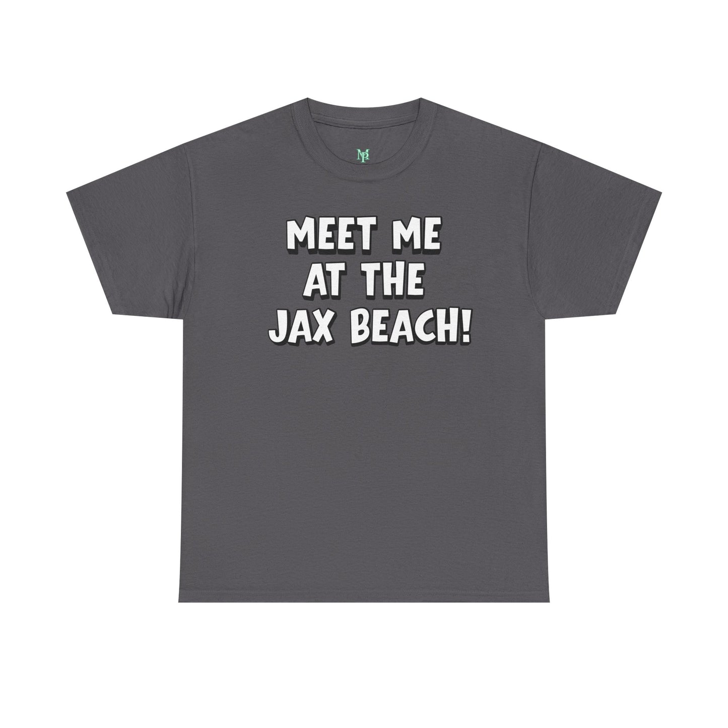 Meet Me at the Jax Beach Unisex Tee, -GILDAN 5000-Beach Day Shirt, Summer Vacation Top, Casual Beachwear, Coastal Gift, Fun Family Outing