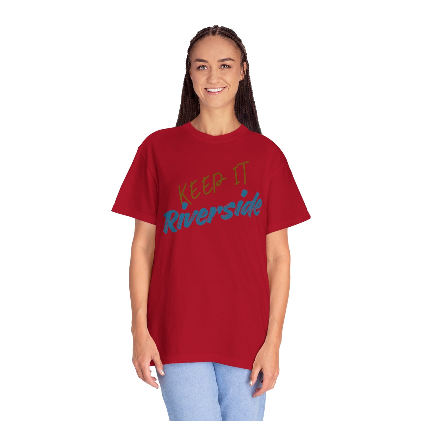 Unisex Riverside Graphic Tee, Summer Vibes Shirt, Relaxed Style T-Shirt, Casual Wear Gift, Beach Day Top