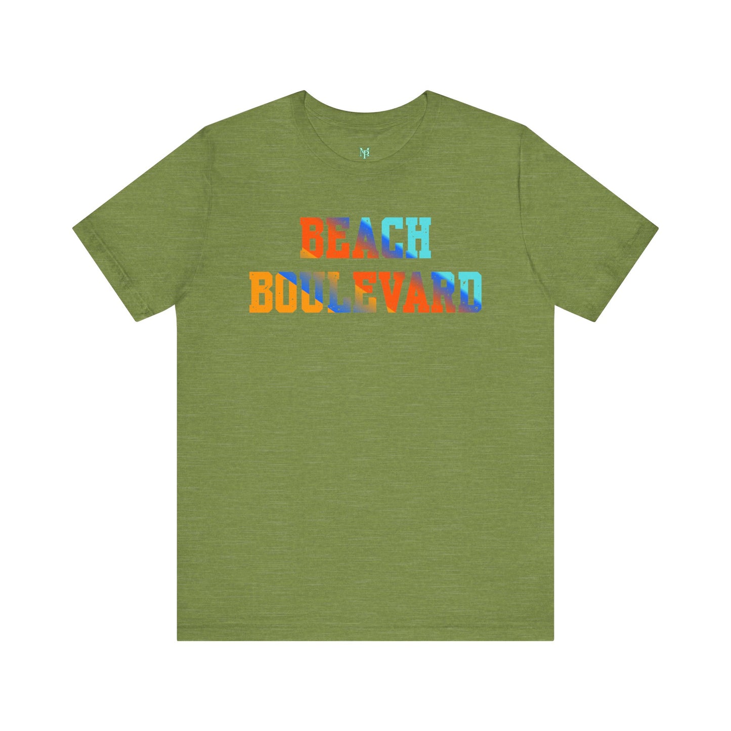 Beach Boulevard Unisex Jersey BELLA+CANVAS- Summer Vibes T-Shirt, Casual Wear, Vacation Shirt, Beach Lover Gift, Graphic Tee