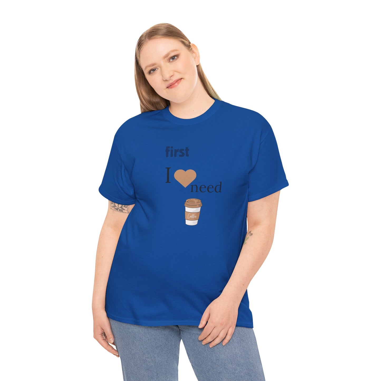 Coffee Lover Unisex Heavy Cotton Tee, Fun Coffee Shirt, Gift for Baristas, Perfect for Casual Wear, Funny Coffee T-Shirt