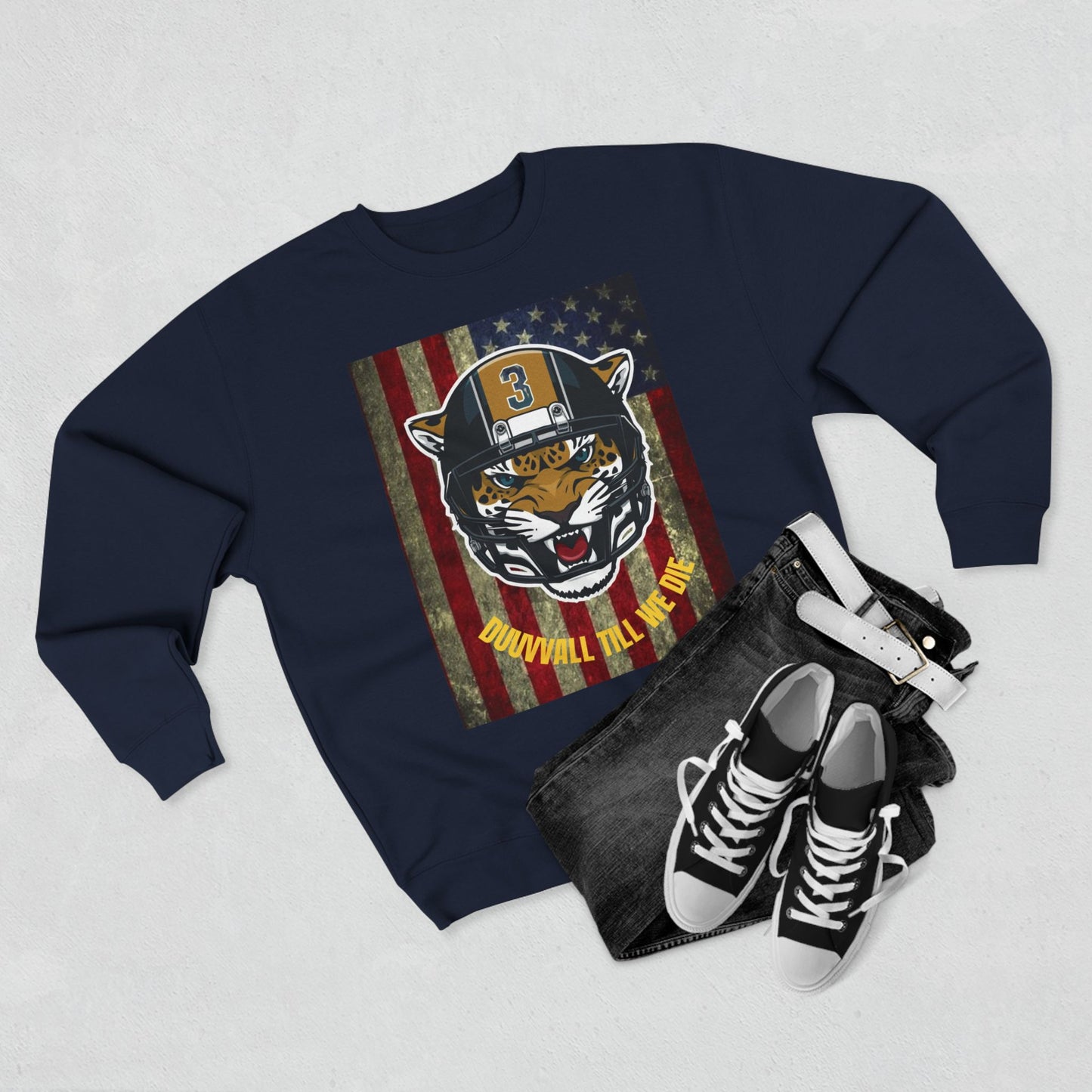 Fierce Tiger Sweatshirt for Sports Lovers, Unisex Crewneck Sweatshirt, Personalized Gift, Game Day Apparel, Casual Wear, Fall Wardrobe