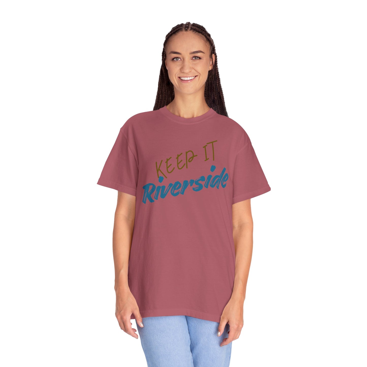 Unisex Riverside Graphic Tee, Summer Vibes Shirt, Relaxed Style T-Shirt, Casual Wear Gift, Beach Day Top