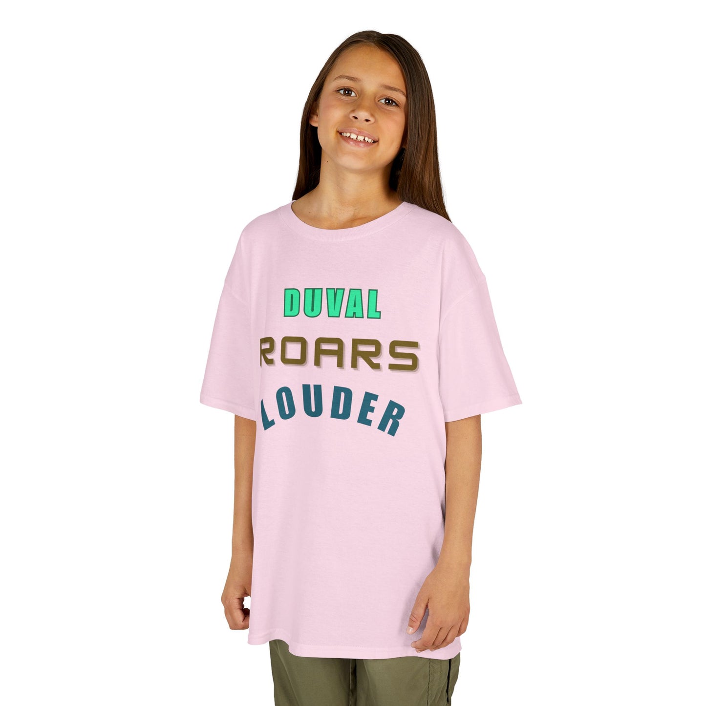 Kids Graphic Tee - Duval Roars Louder, GILDAN 5000B-Fun T-Shirt for Kids, Unique Gift, Birthday, Sports Events, Playtime Essential