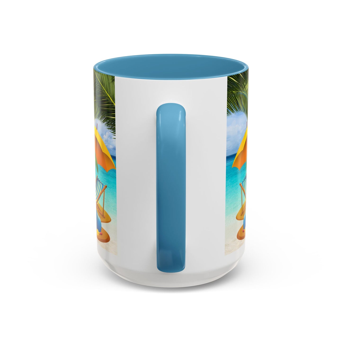 Beach Vibes Coffee Mug | Tropical Vacation Drinkware | Summer Gift | Relaxation Mug | Ocean Scene Cup