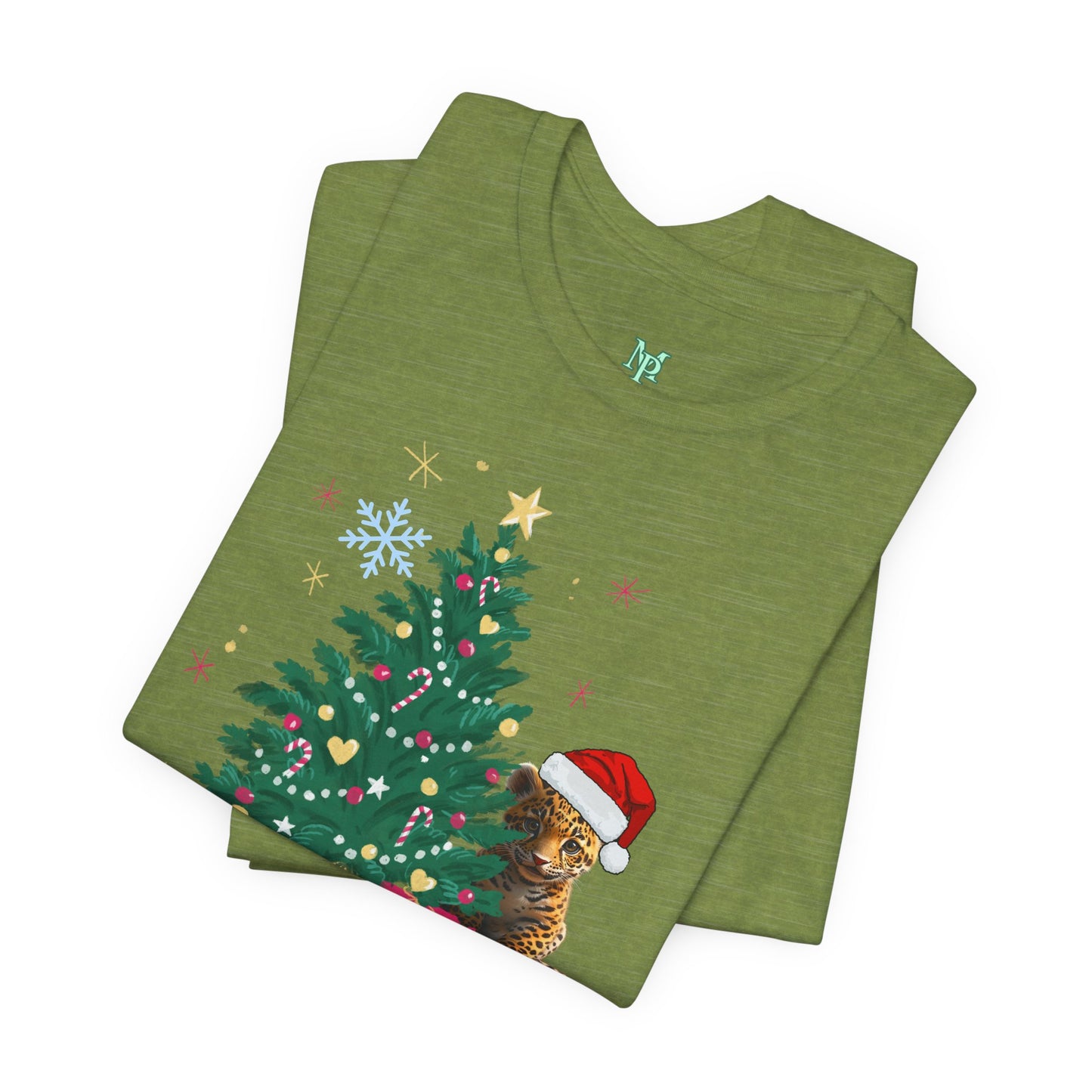 Merry Christmas Unisex Jersey Tee BELLA+CANVAS 3001