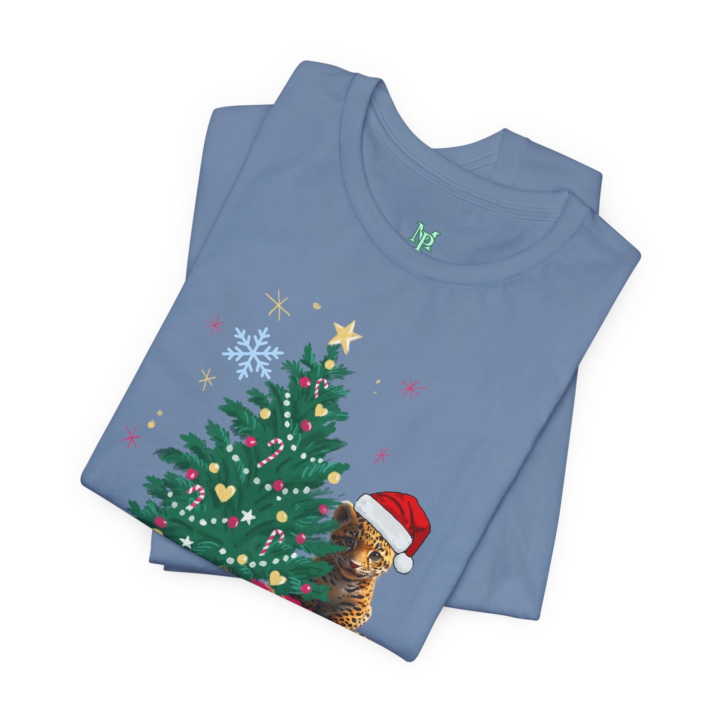 Merry Christmas Unisex Jersey Tee BELLA+CANVAS 3001