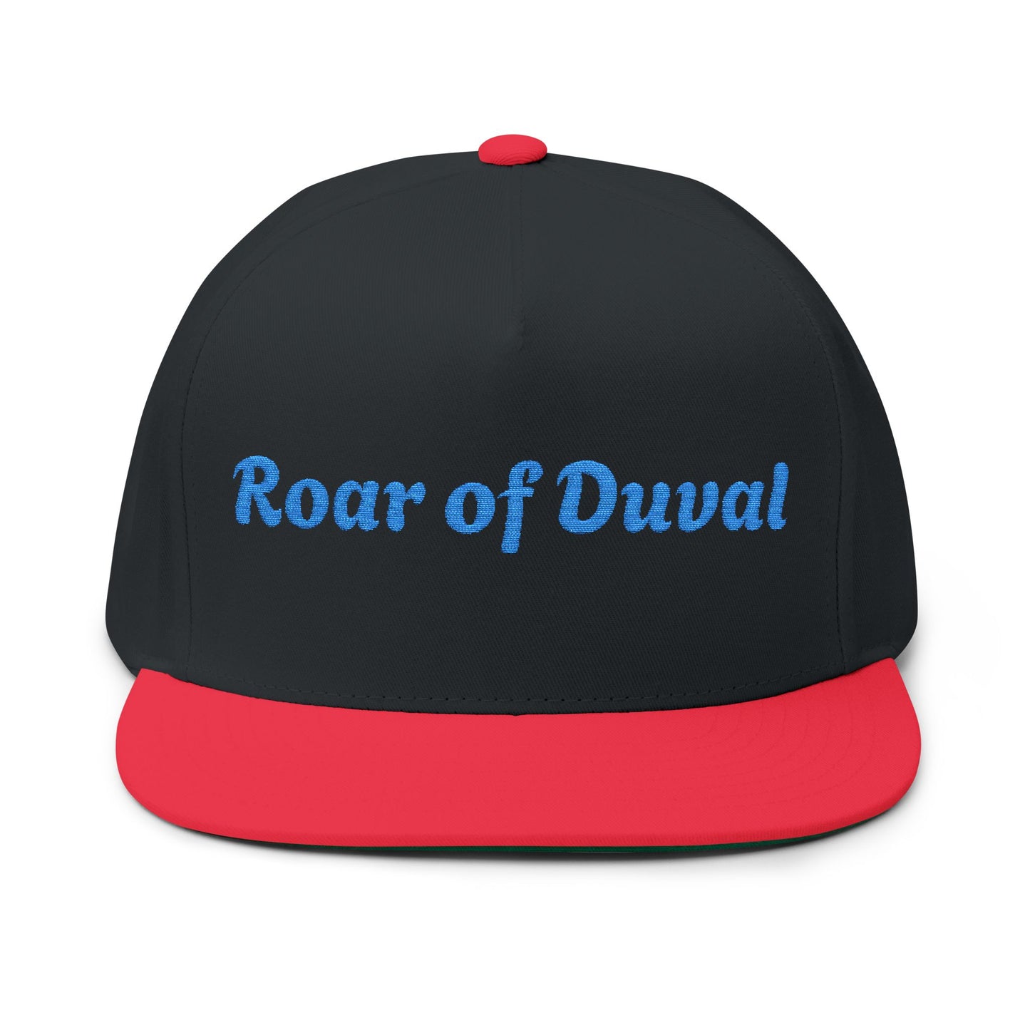 Embroidered Flat Bill Cap - Roar of Duval, Stylish Hat, Casual Wear, Gift for Fans, Trendy Accessory, Summer Outfit