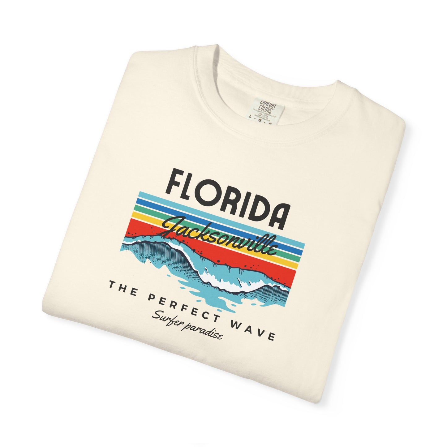 Florida Wave Graphic T-Shirt, Unisex Summer Tee, Beach Lover Gift, Adventure Shirt, Casual Wear, Vacation Apparel