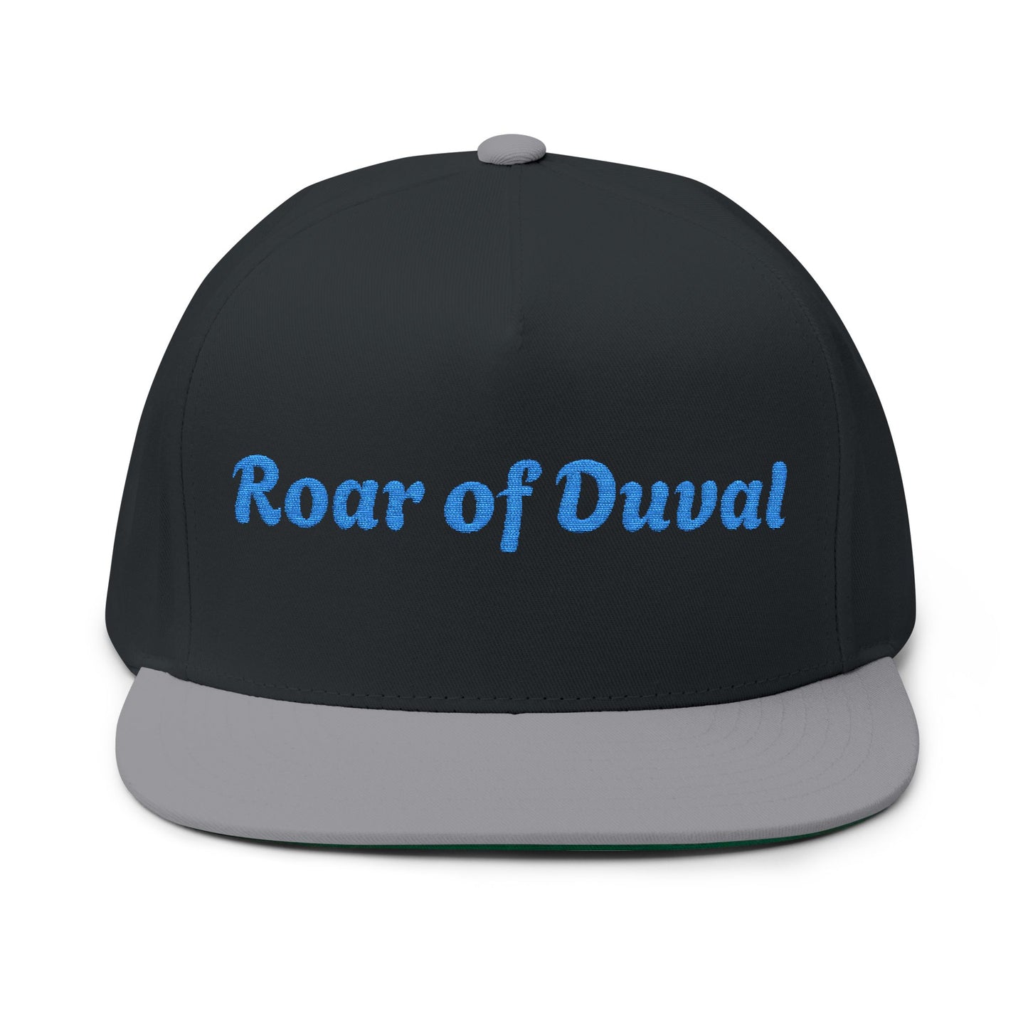 Embroidered Flat Bill Cap - Roar of Duval, Stylish Hat, Casual Wear, Gift for Fans, Trendy Accessory, Summer Outfit