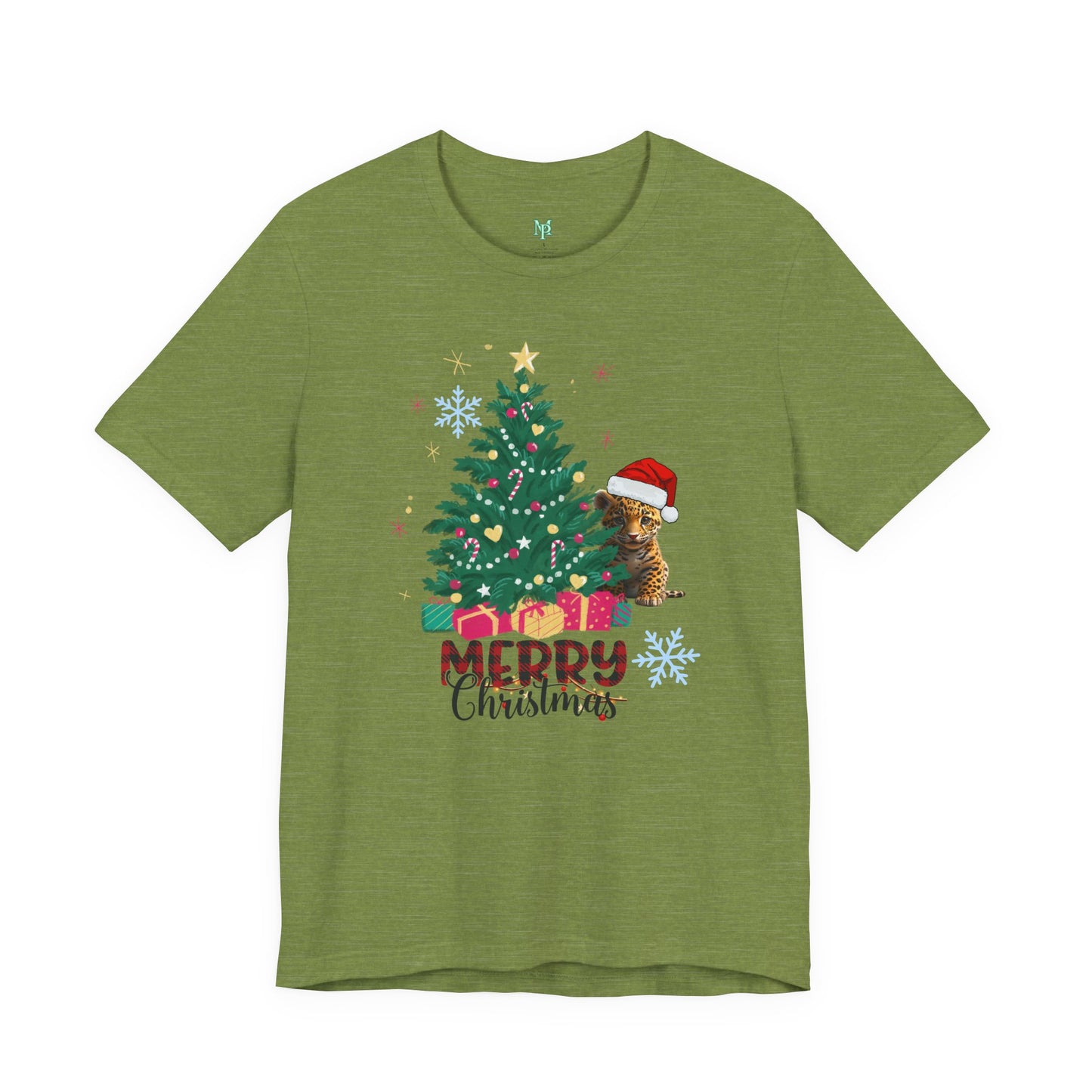 Merry Christmas Unisex Jersey Tee BELLA+CANVAS 3001