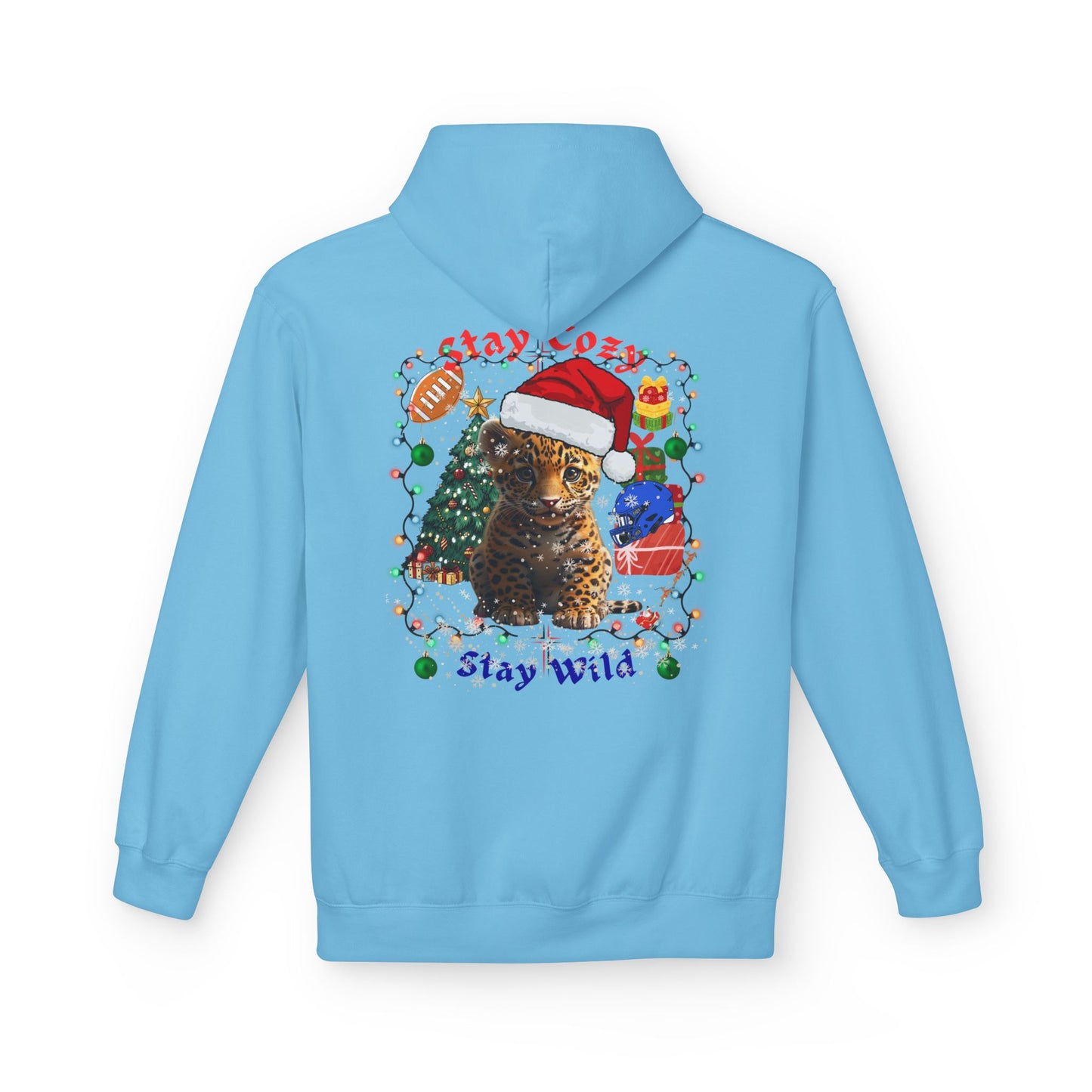 Festive Wildcat Hoodie - GILDAN SF 500 -Stay Wild Christmas Edition