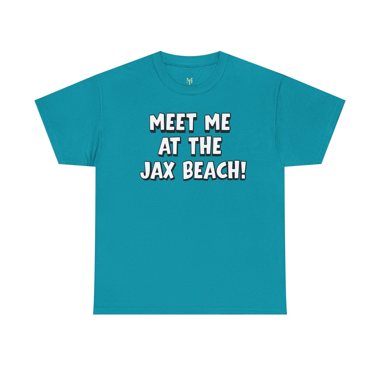 Meet Me at the Jax Beach Unisex Tee, -GILDAN 5000-Beach Day Shirt, Summer Vacation Top, Casual Beachwear, Coastal Gift, Fun Family Outing