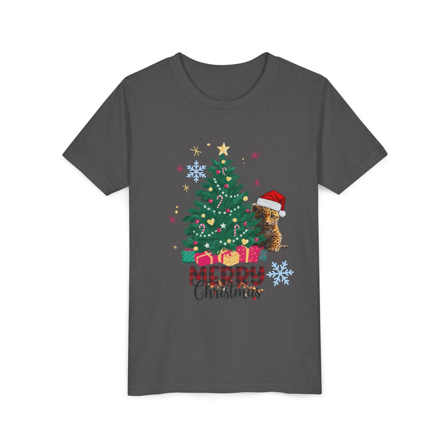 Merry Christmas Youth Tee BELLA+CANVAS 3001 Y