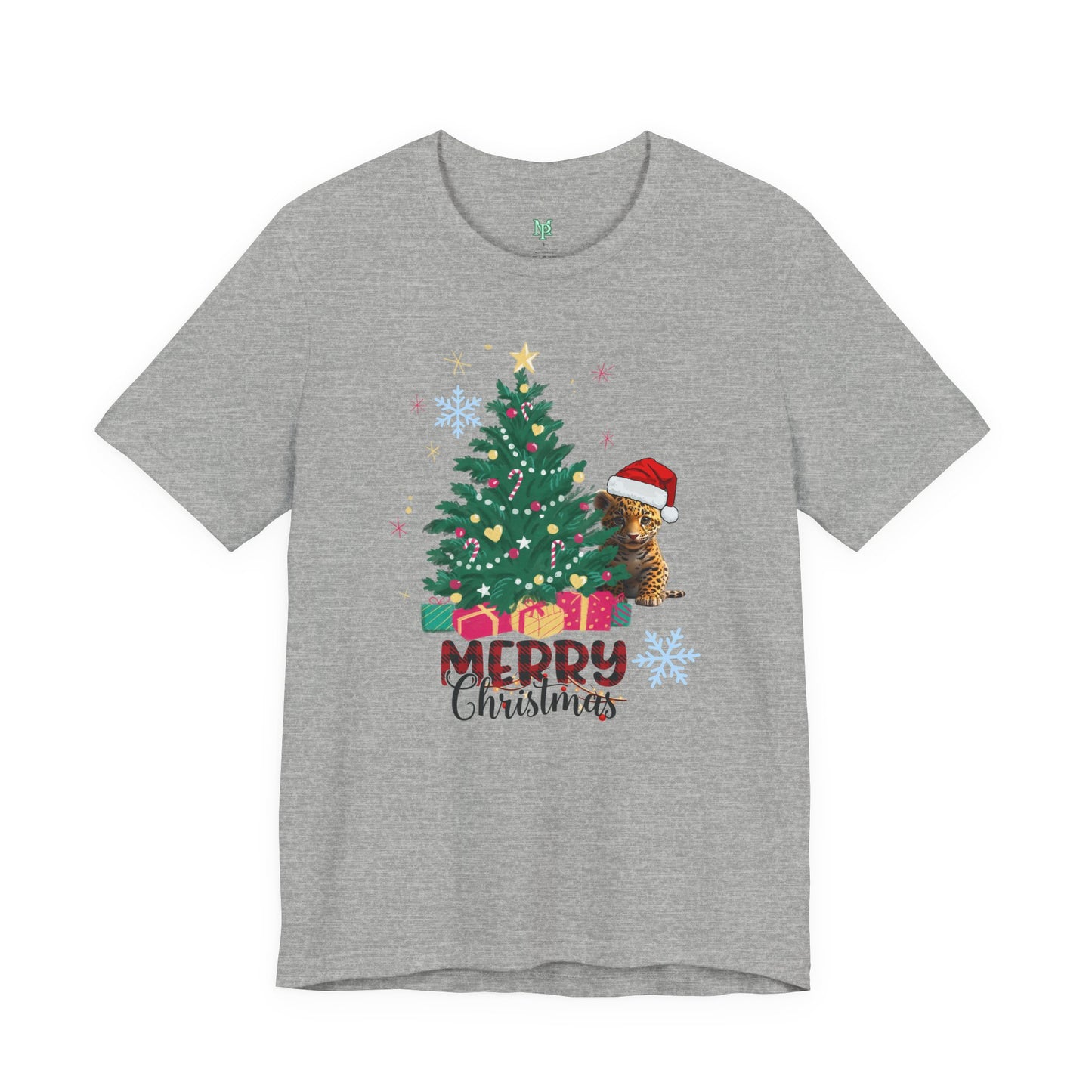 Merry Christmas Unisex Jersey Tee BELLA+CANVAS 3001
