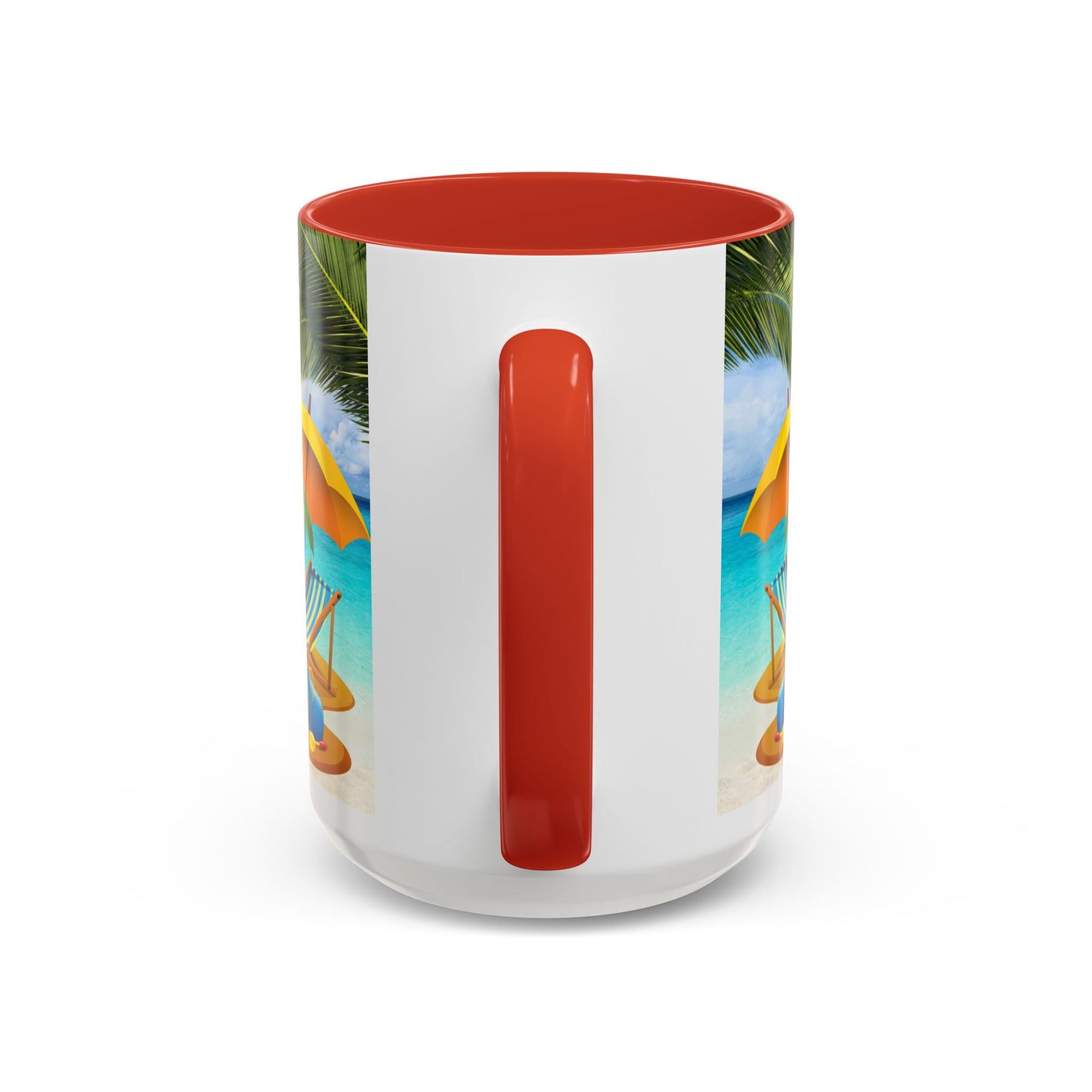 Beach Vibes Coffee Mug | Tropical Vacation Drinkware | Summer Gift | Relaxation Mug | Ocean Scene Cup