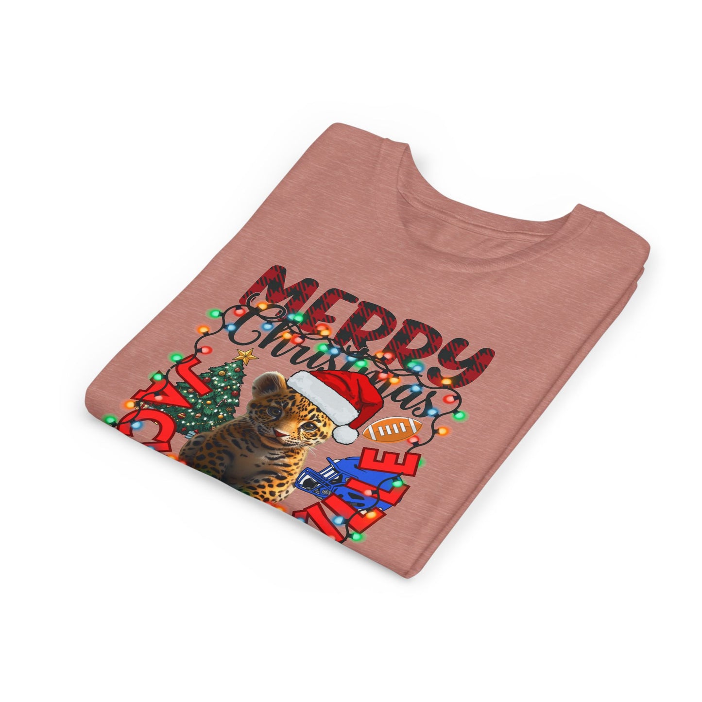 Merry Jacksonville Christmas Youth Tee BELLA+CANVAS 3001 Y