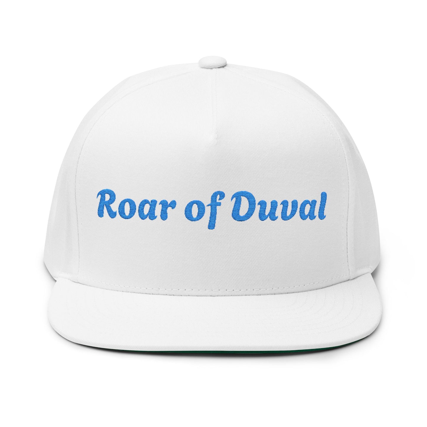 Embroidered Flat Bill Cap - Roar of Duval, Stylish Hat, Casual Wear, Gift for Fans, Trendy Accessory, Summer Outfit