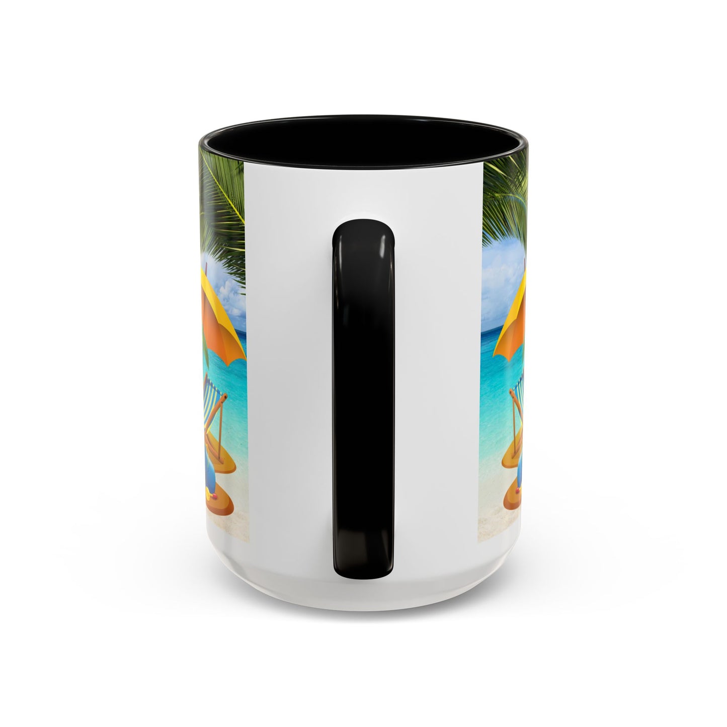 Beach Vibes Coffee Mug | Tropical Vacation Drinkware | Summer Gift | Relaxation Mug | Ocean Scene Cup