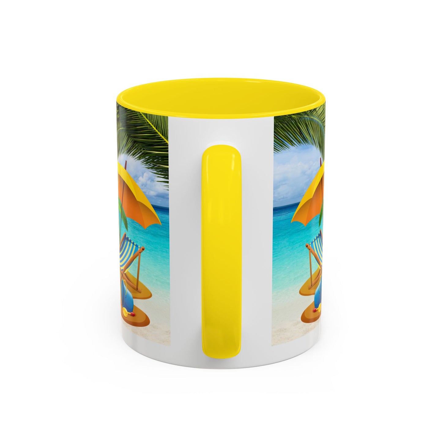 Beach Vibes Coffee Mug | Tropical Vacation Drinkware | Summer Gift | Relaxation Mug | Ocean Scene Cup