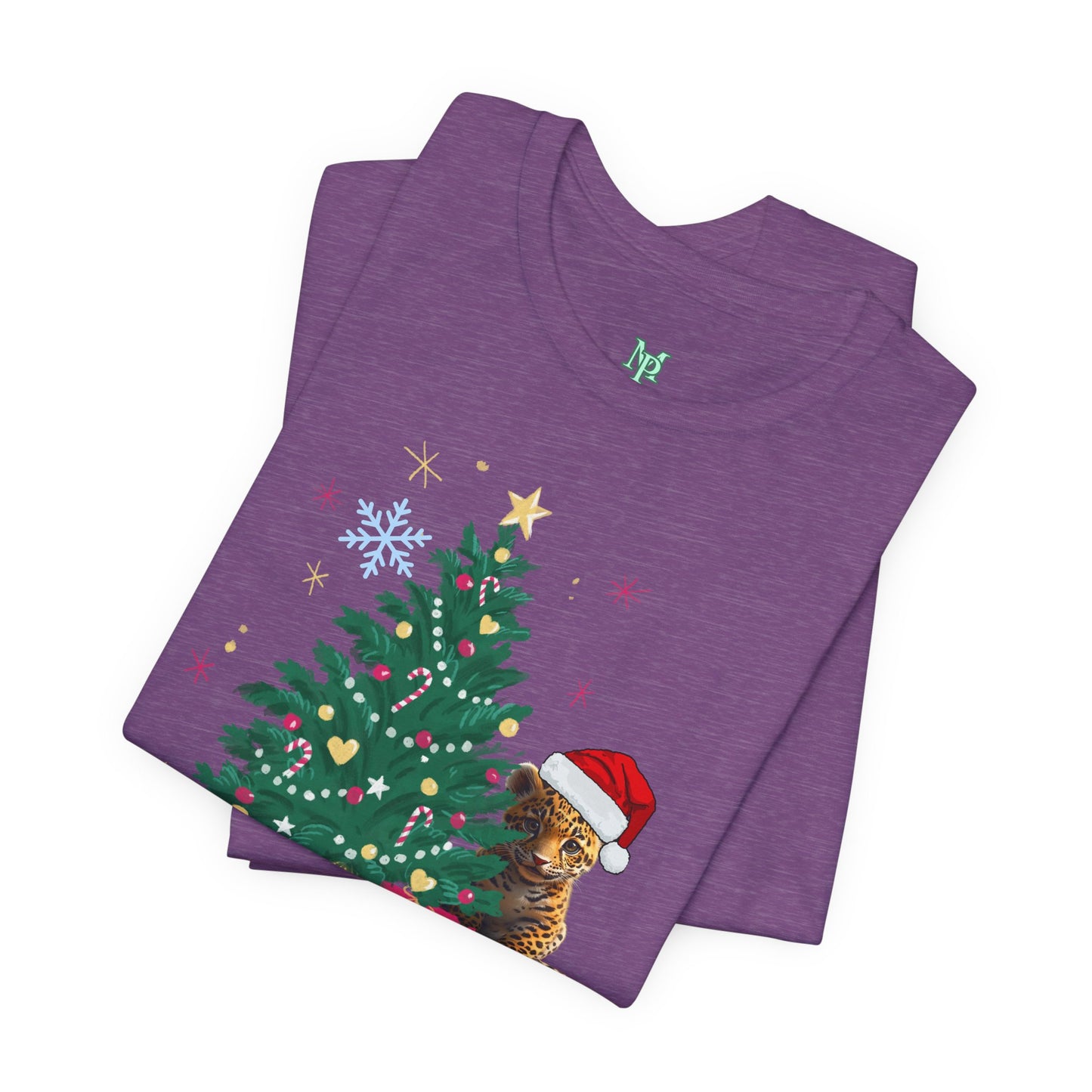 Merry Christmas Unisex Jersey Tee BELLA+CANVAS 3001