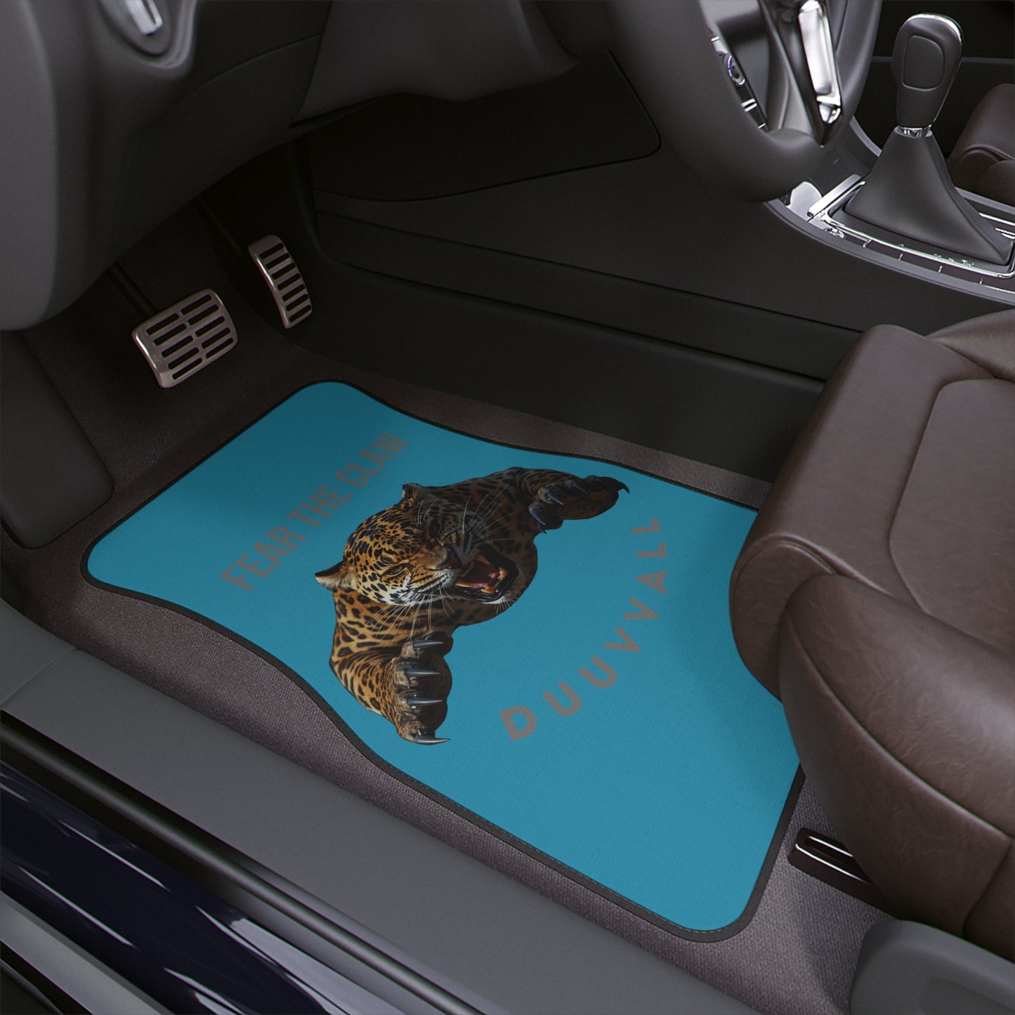 Jaguar Car Floor Mat - 'Fear the Claw' Design